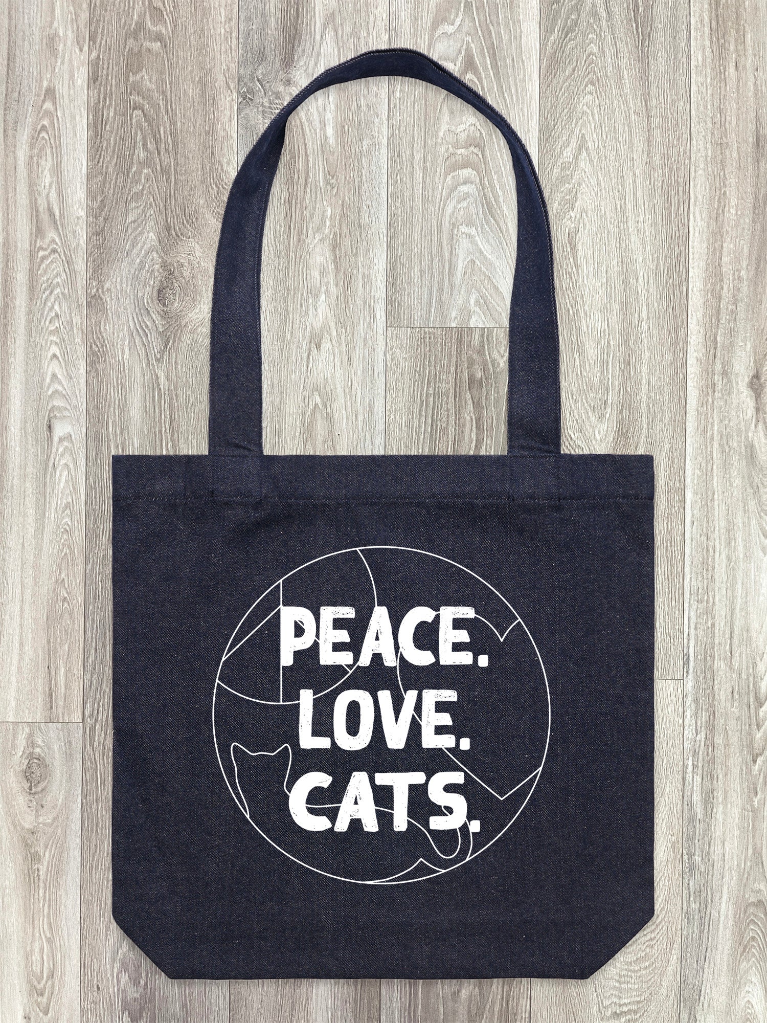 Peace. Love. Cats. Edith Tote Bag