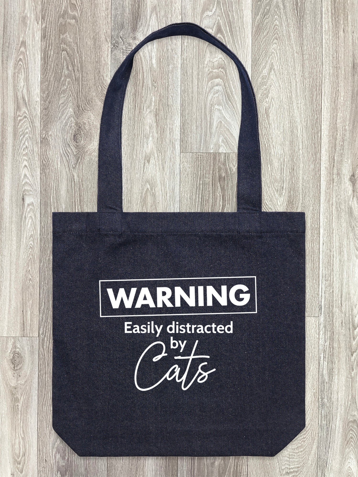 Warning. Easily Distracted By Cats Edith Tote Bag