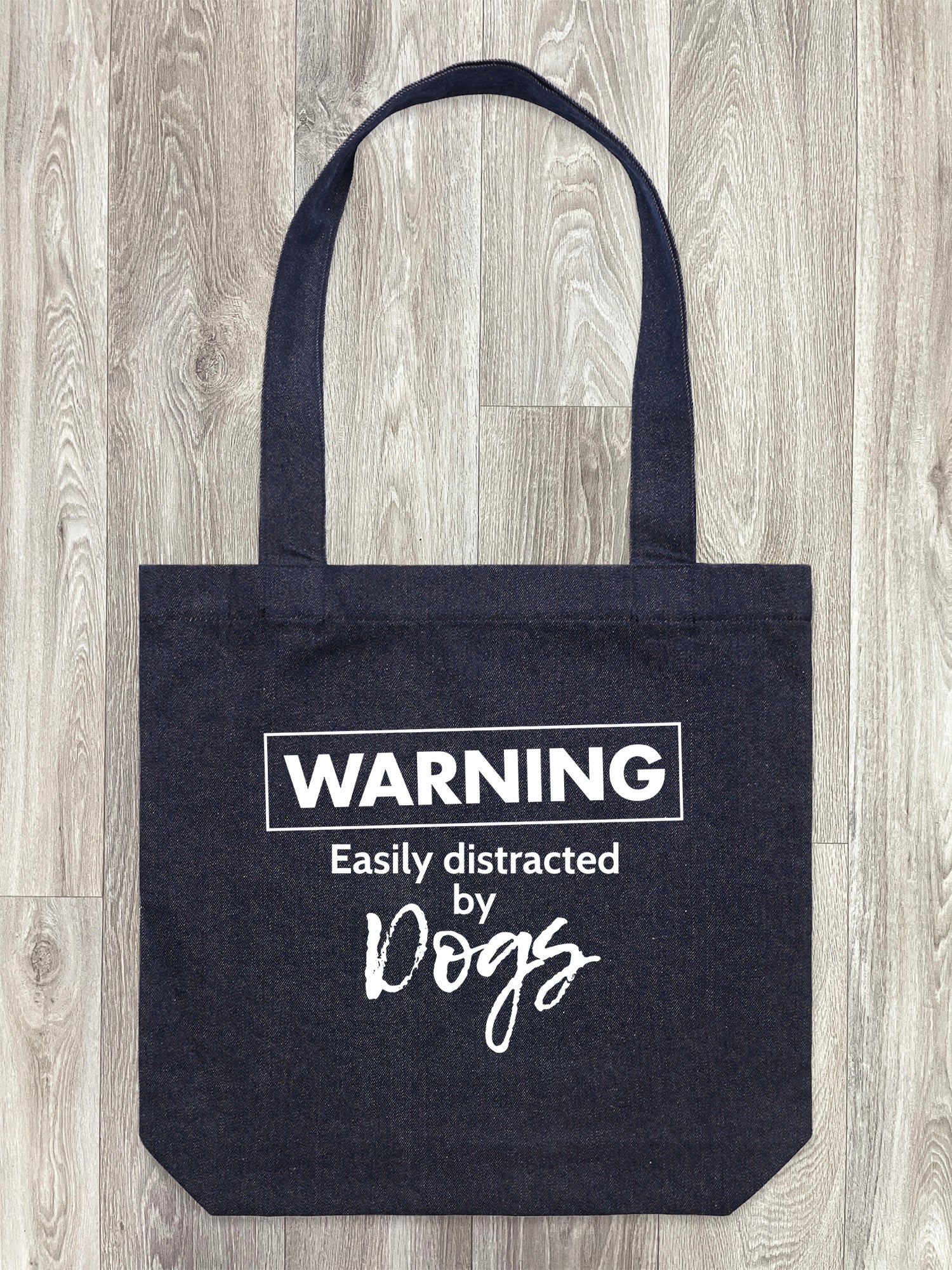 Warning. Easily Distracted By Dogs Edith Tote Bag