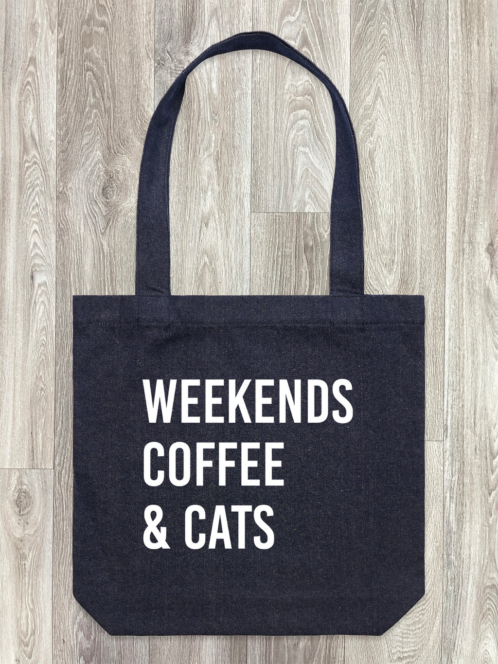 Weekends Coffee & Cats Edith Tote Bag