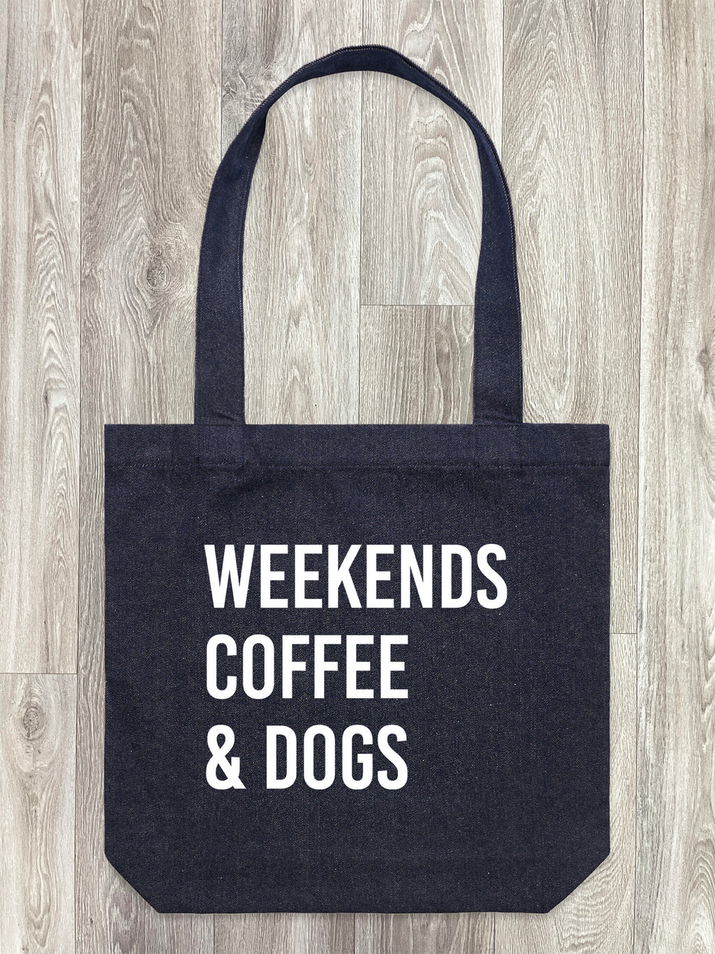 Weekends Coffee & Dogs Edith Tote Bag