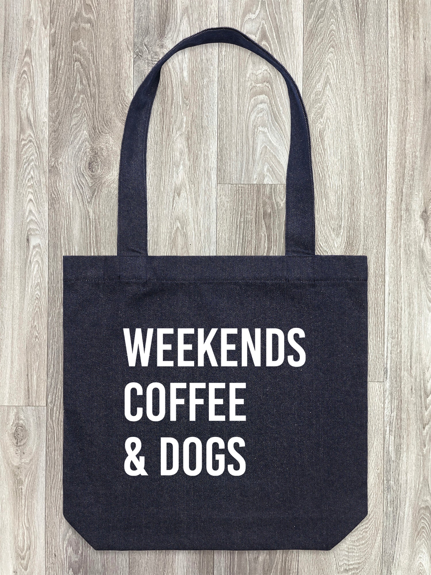 Weekends Coffee & Dogs Edith Tote Bag