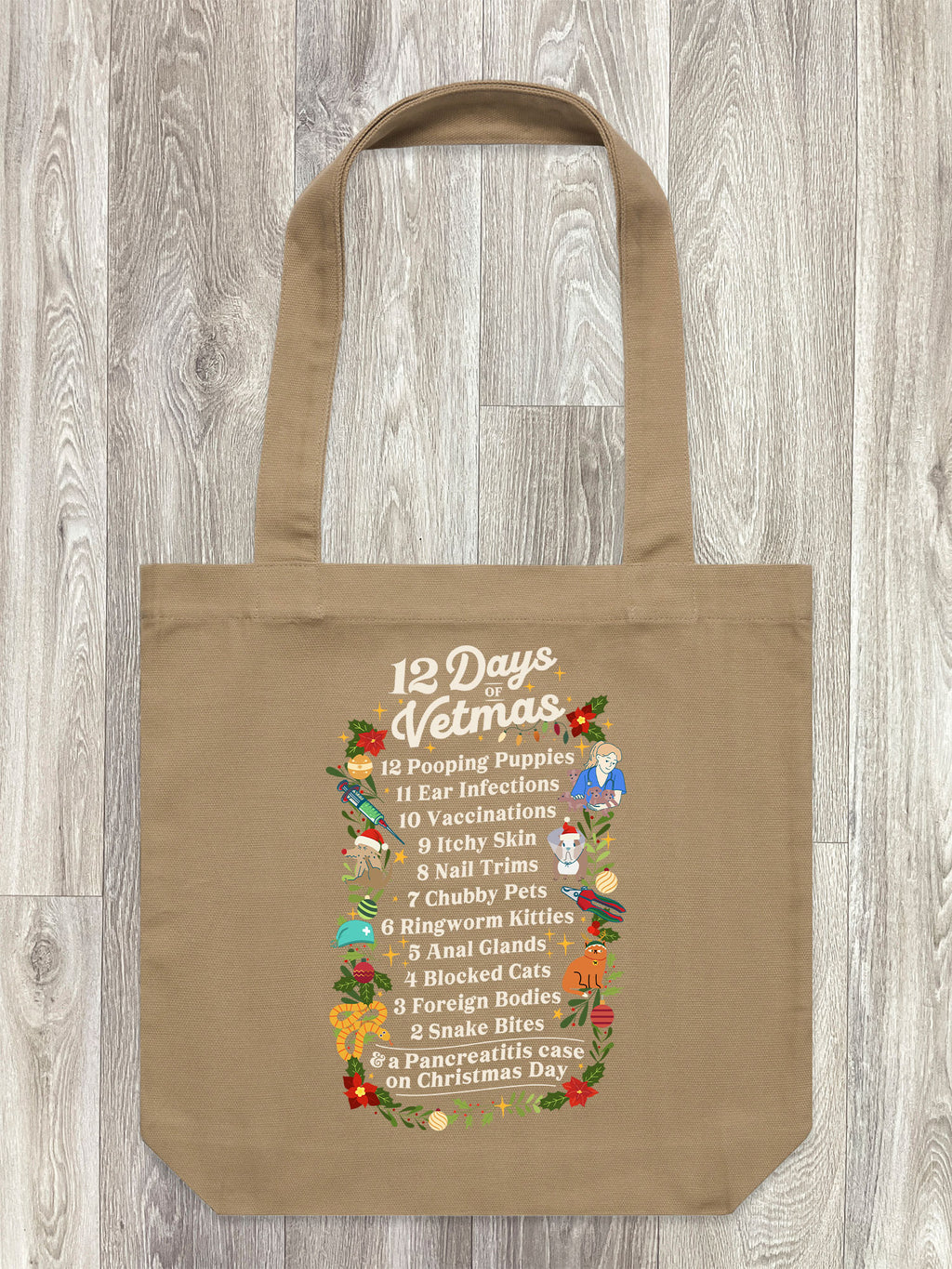 12 Days Of Vetmas Edith Tote Bag