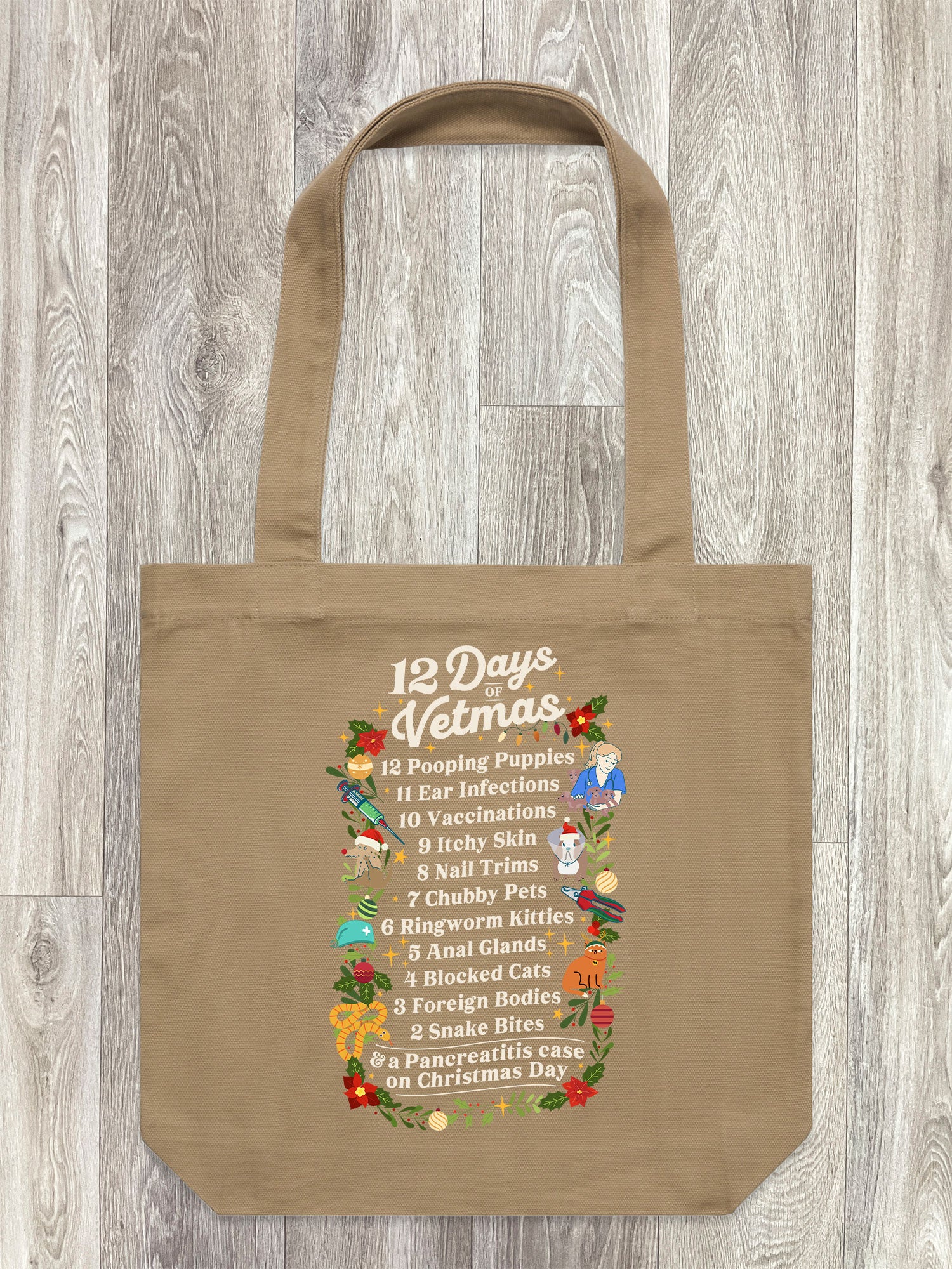 12 Days Of Vetmas Edith Tote Bag