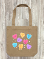 Candy Hearts - Dog Edith Tote Bag