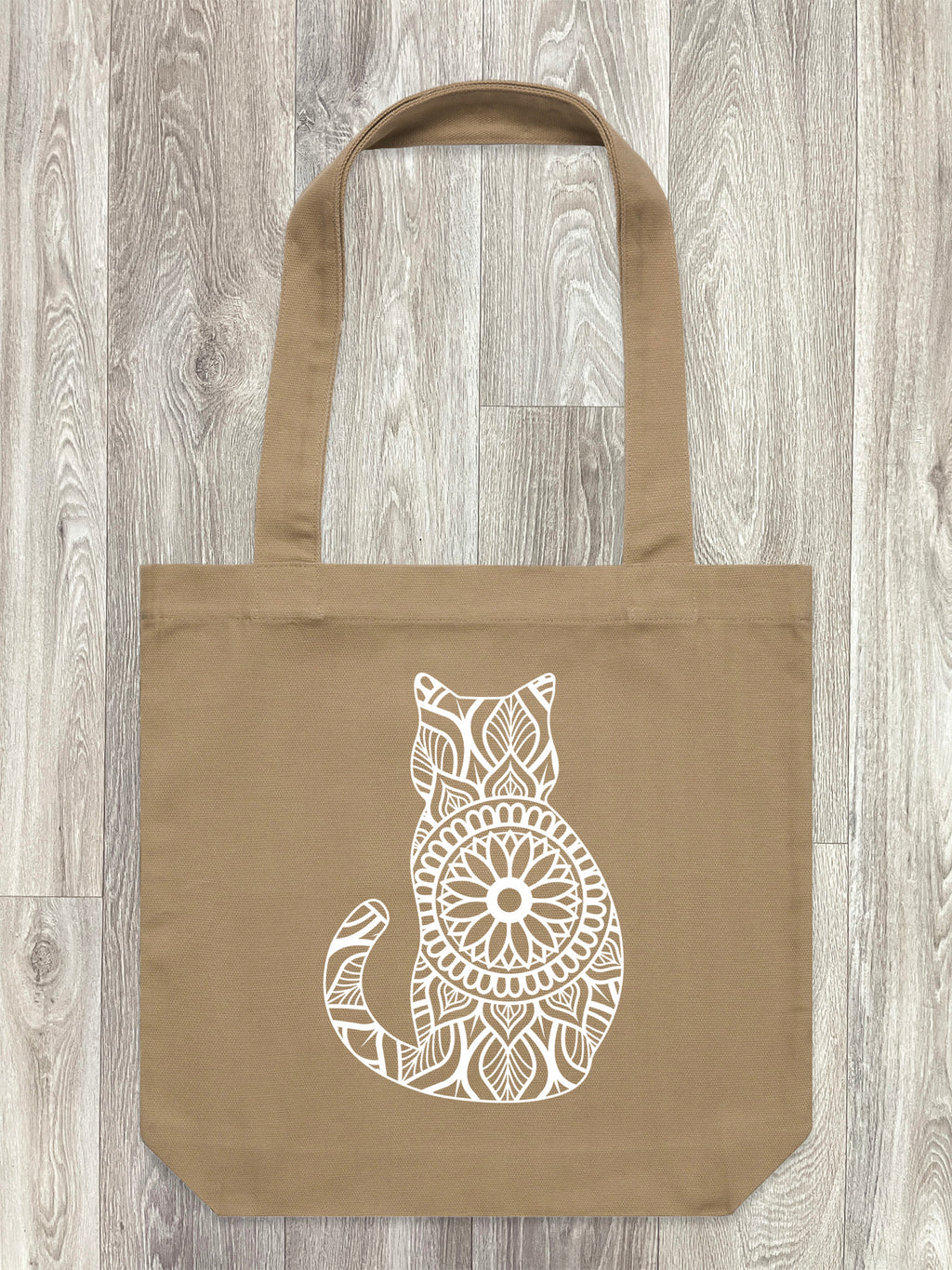 Cat Mandala Edith Tote Bag