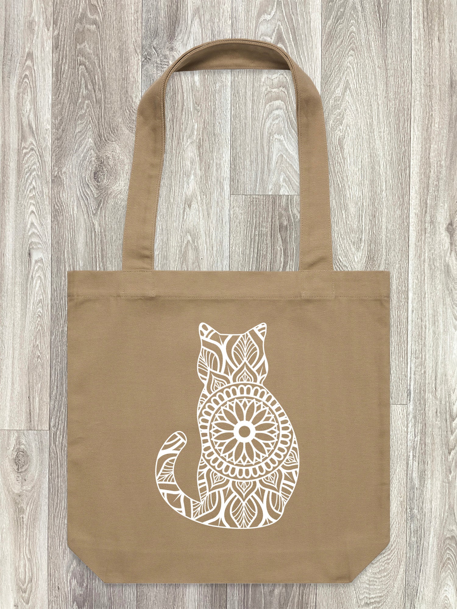 Cat Mandala Edith Tote Bag