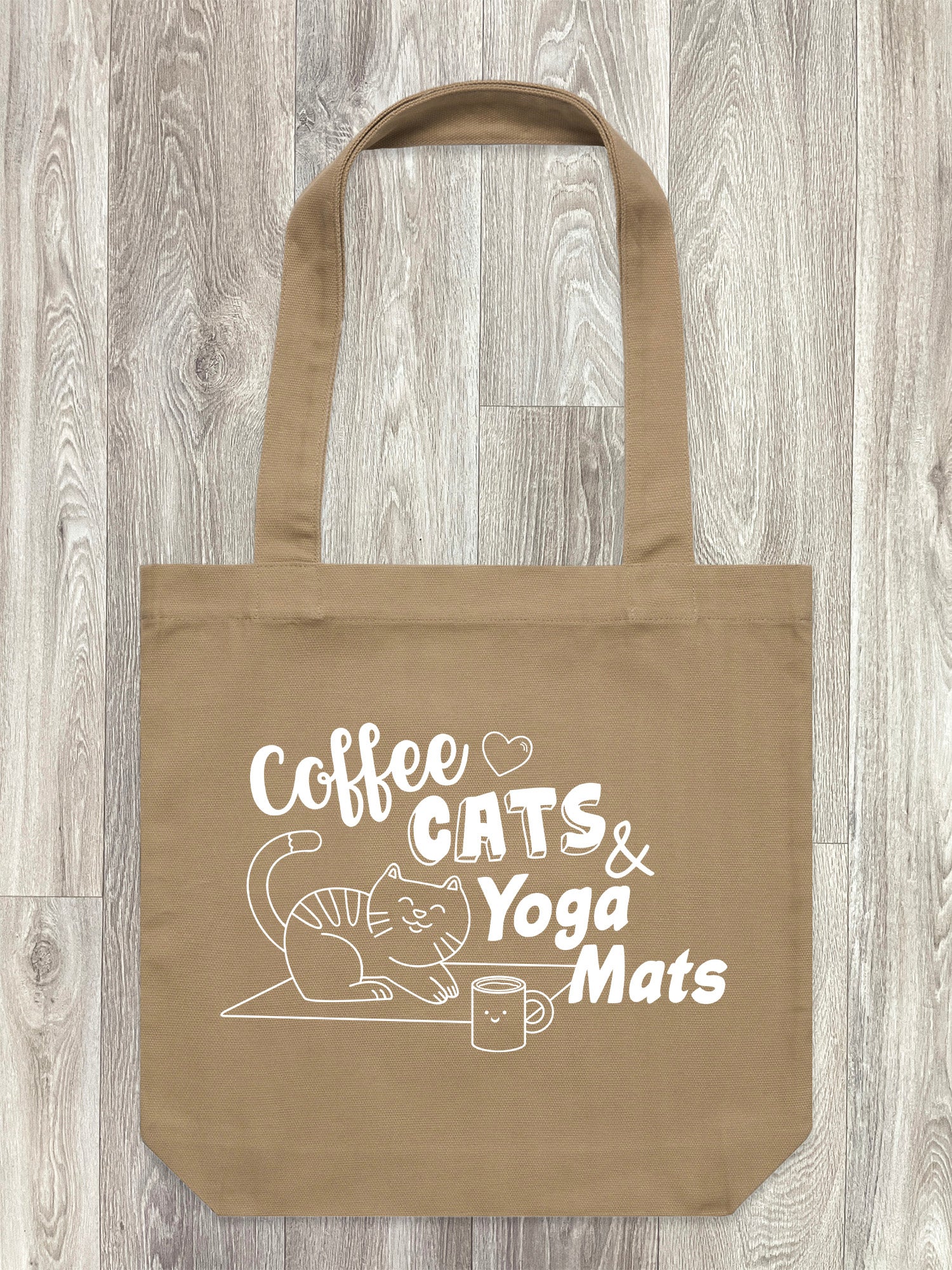 Coffee, Cats & Yoga Mats Edith Tote Bag