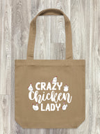 Crazy Chicken Lady Edith Tote Bag