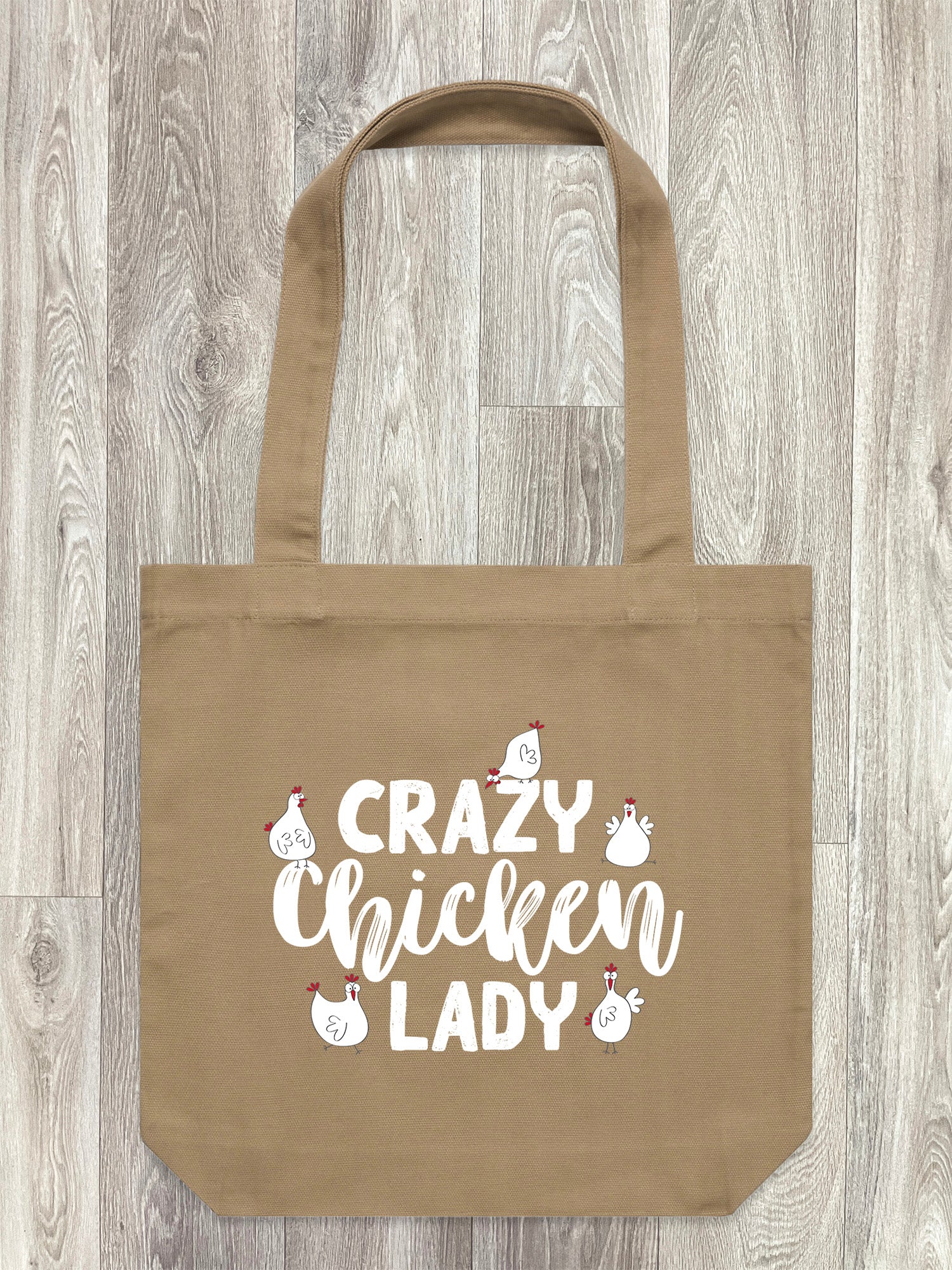 Crazy Chicken Lady Edith Tote Bag
