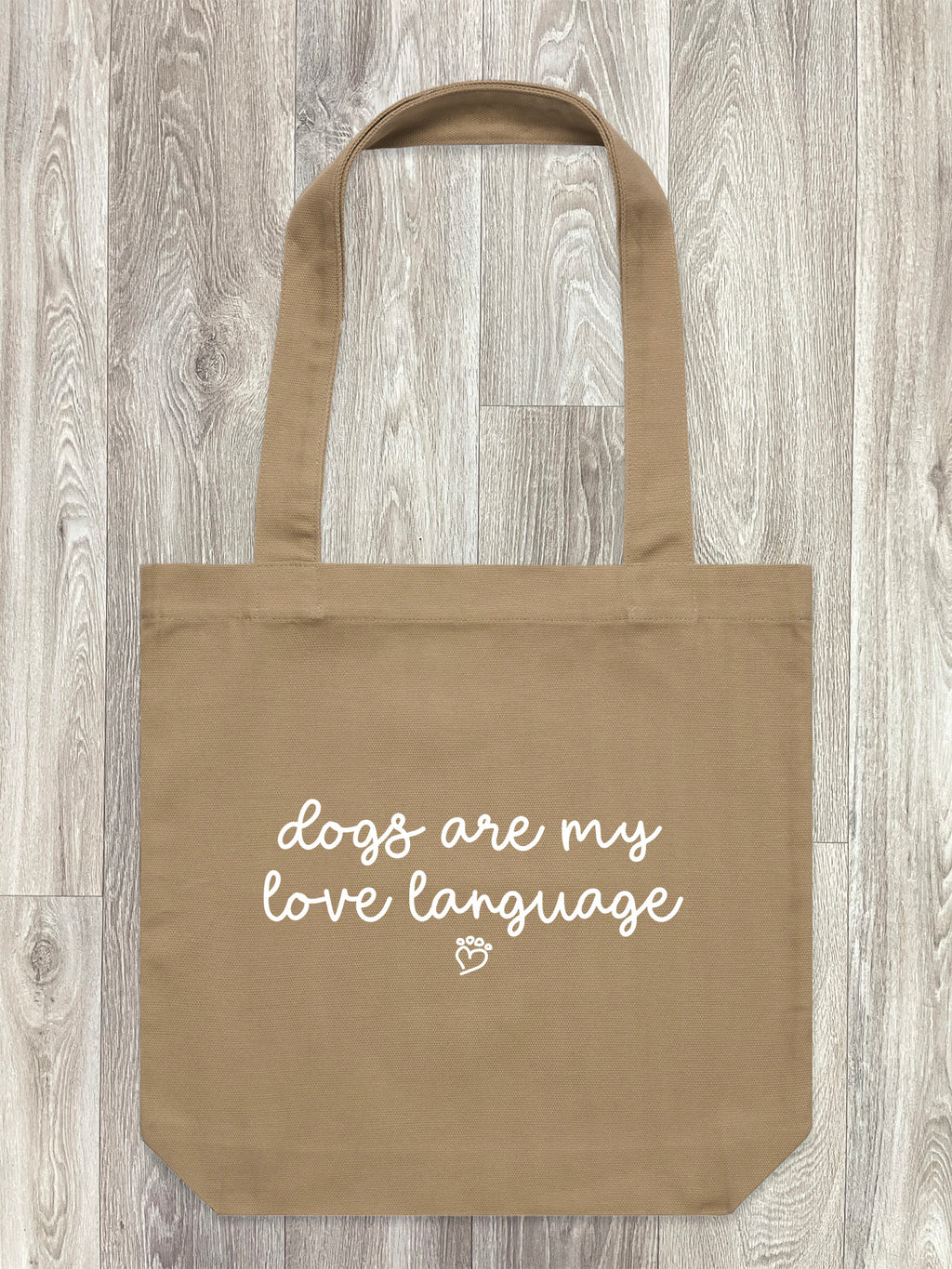 Dogs Are My Love Language Edith Tote Bag