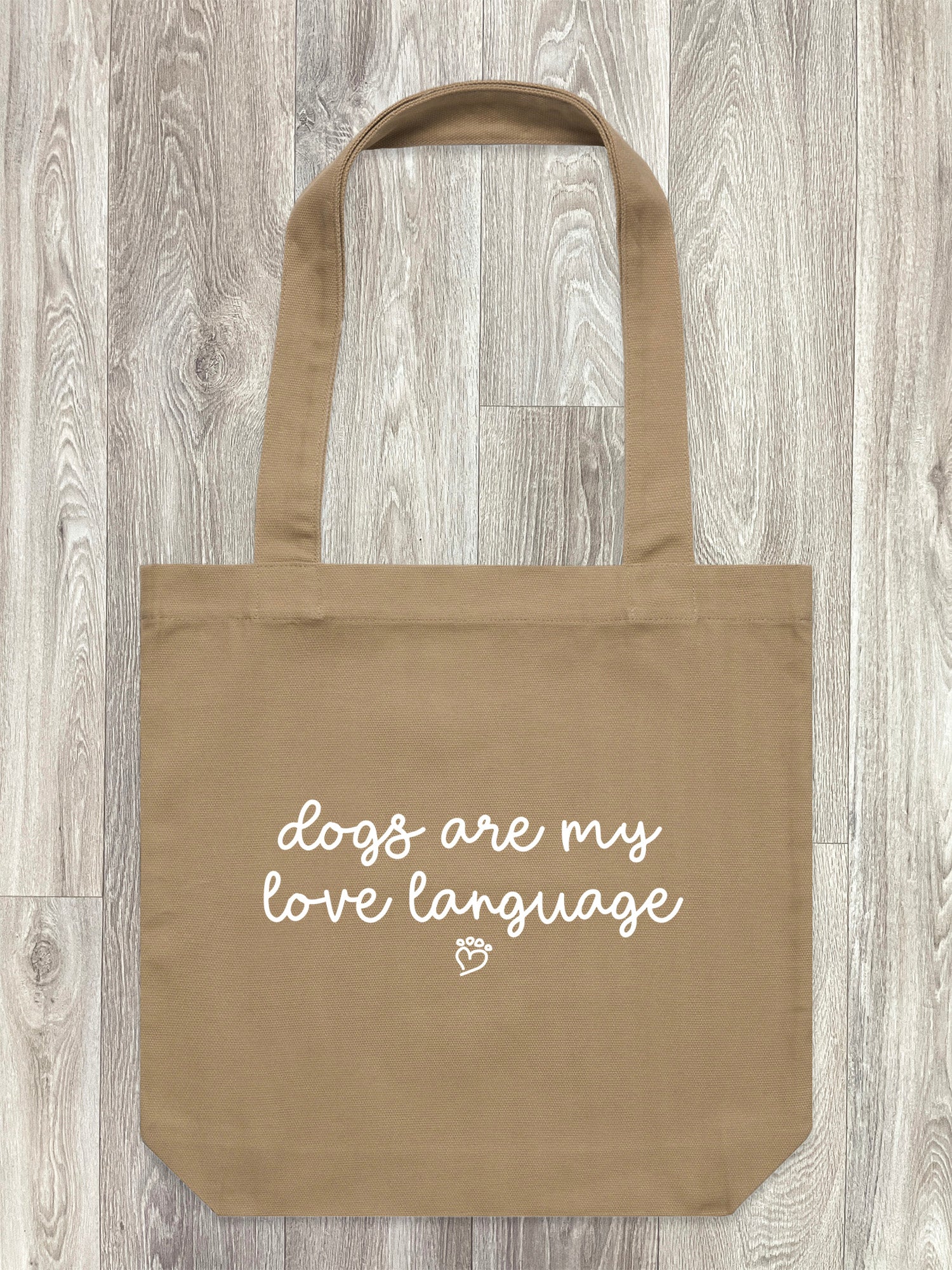 Dogs Are My Love Language Edith Tote Bag