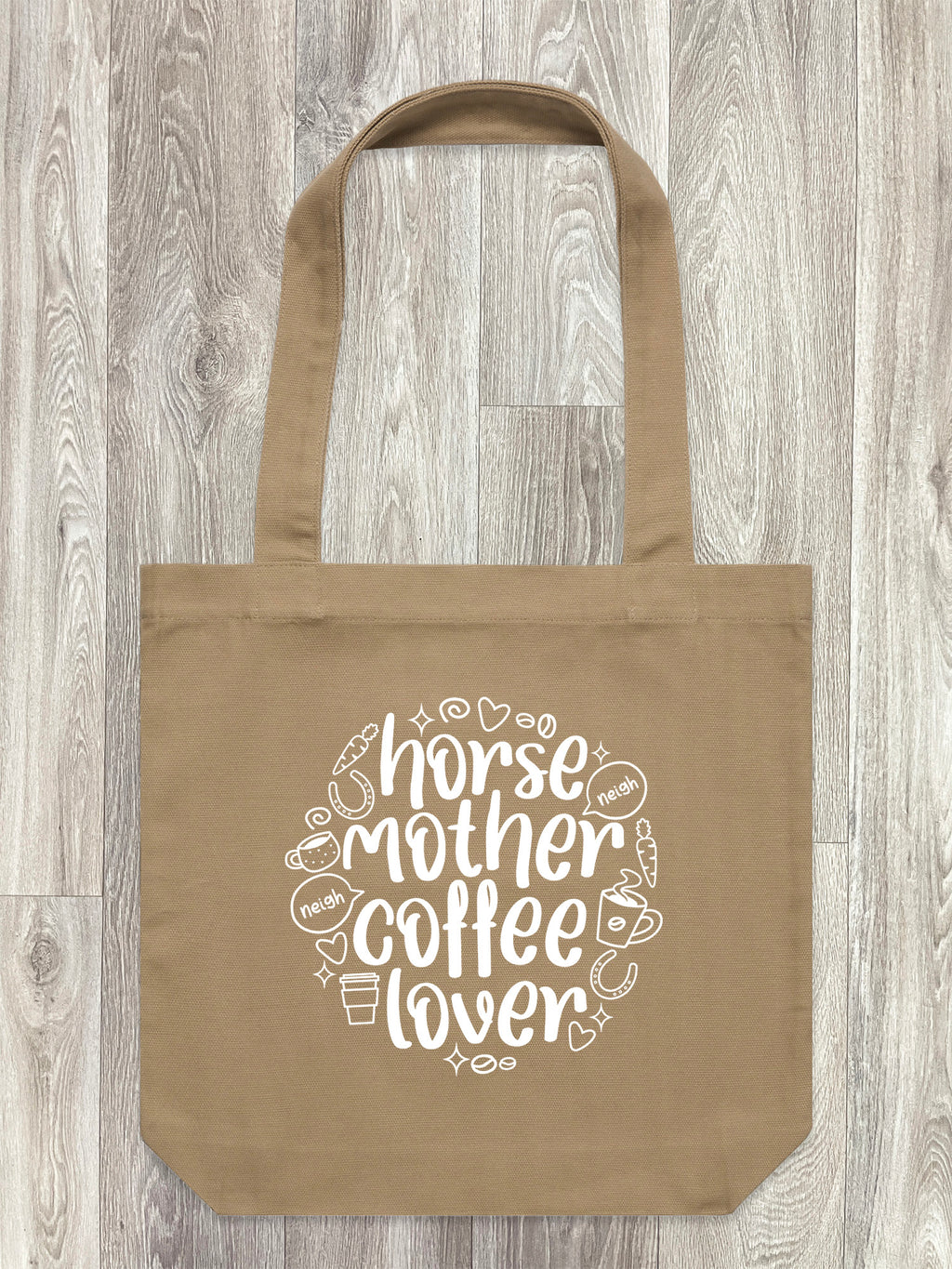 Horse Mother Coffee Lover Edith Tote Bag
