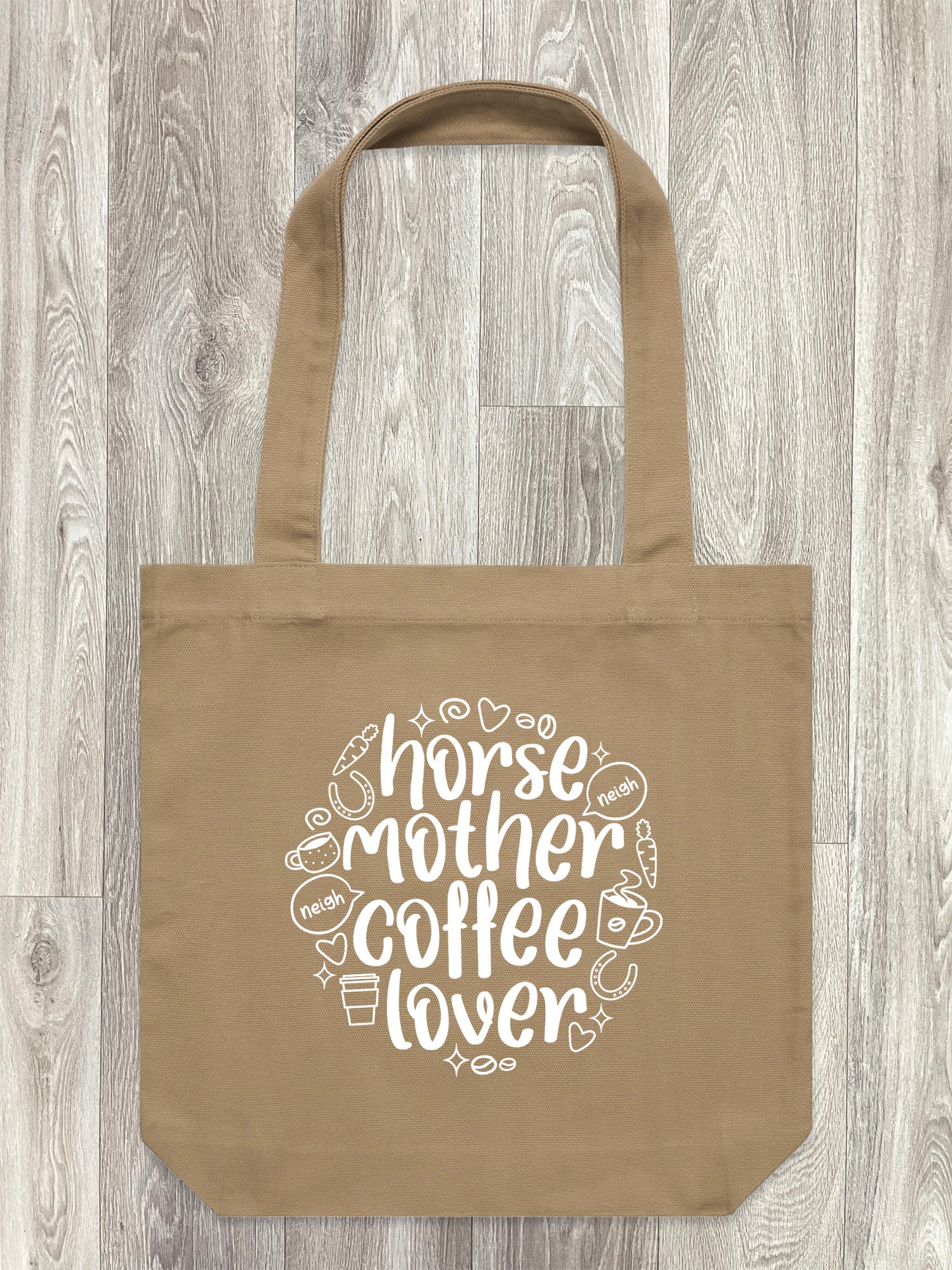 Horse Mother Coffee Lover Edith Tote Bag