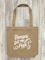 Horses Set Me Free Edith Tote Bag