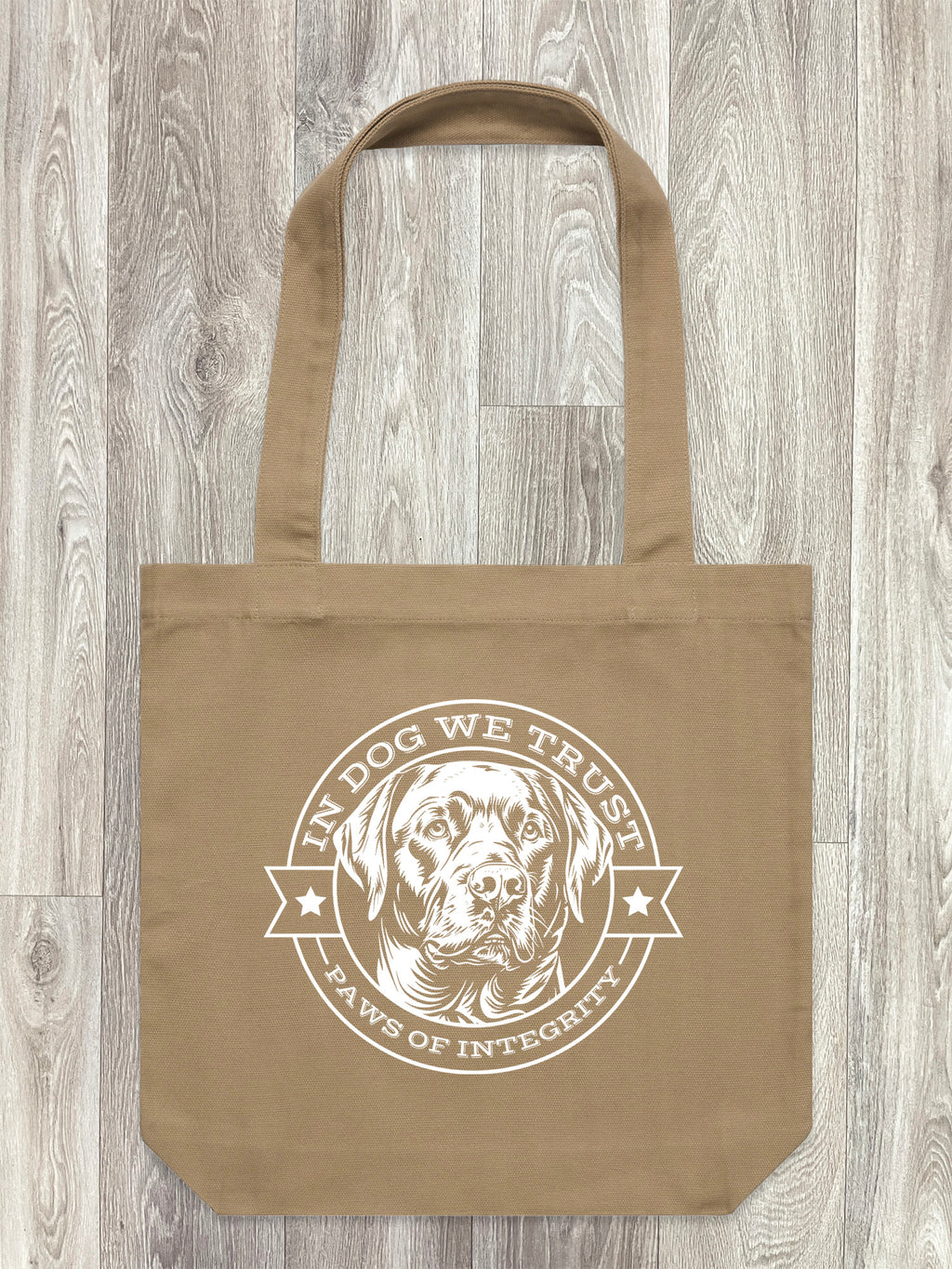 In Dog We Trust Edith Tote Bag