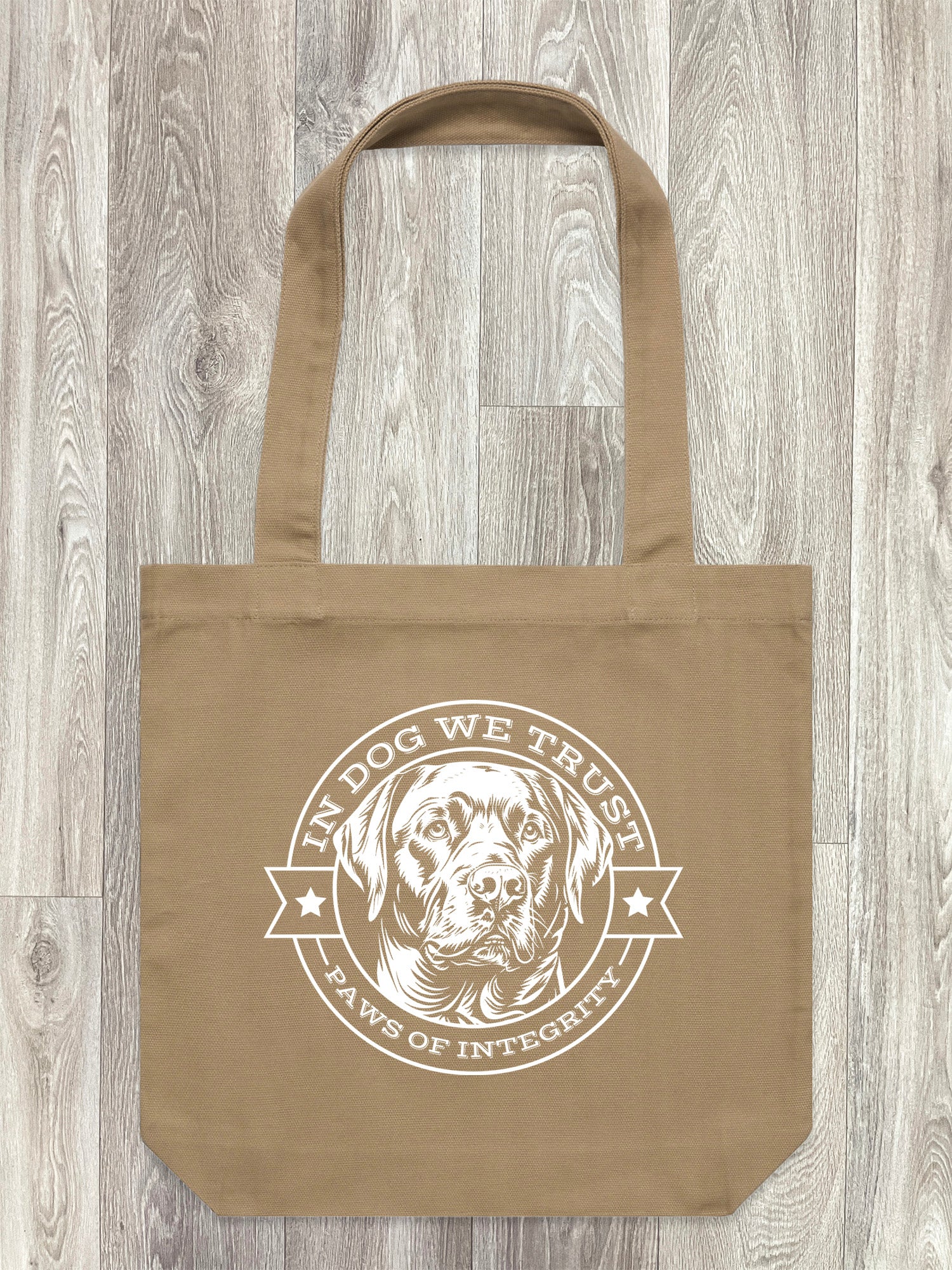 In Dog We Trust Edith Tote Bag