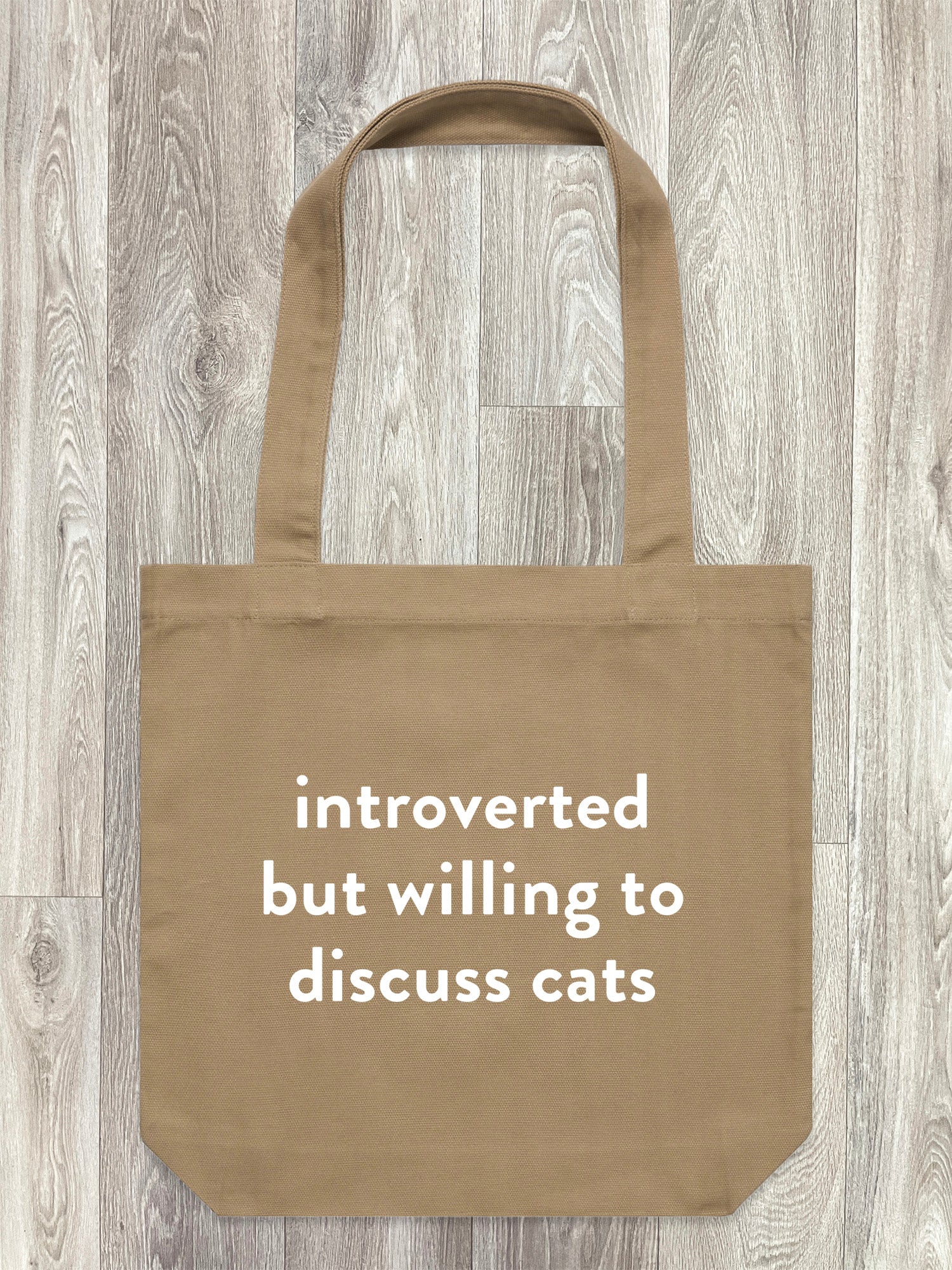 Introverted But Willing To Discuss Cats Edith Tote Bag