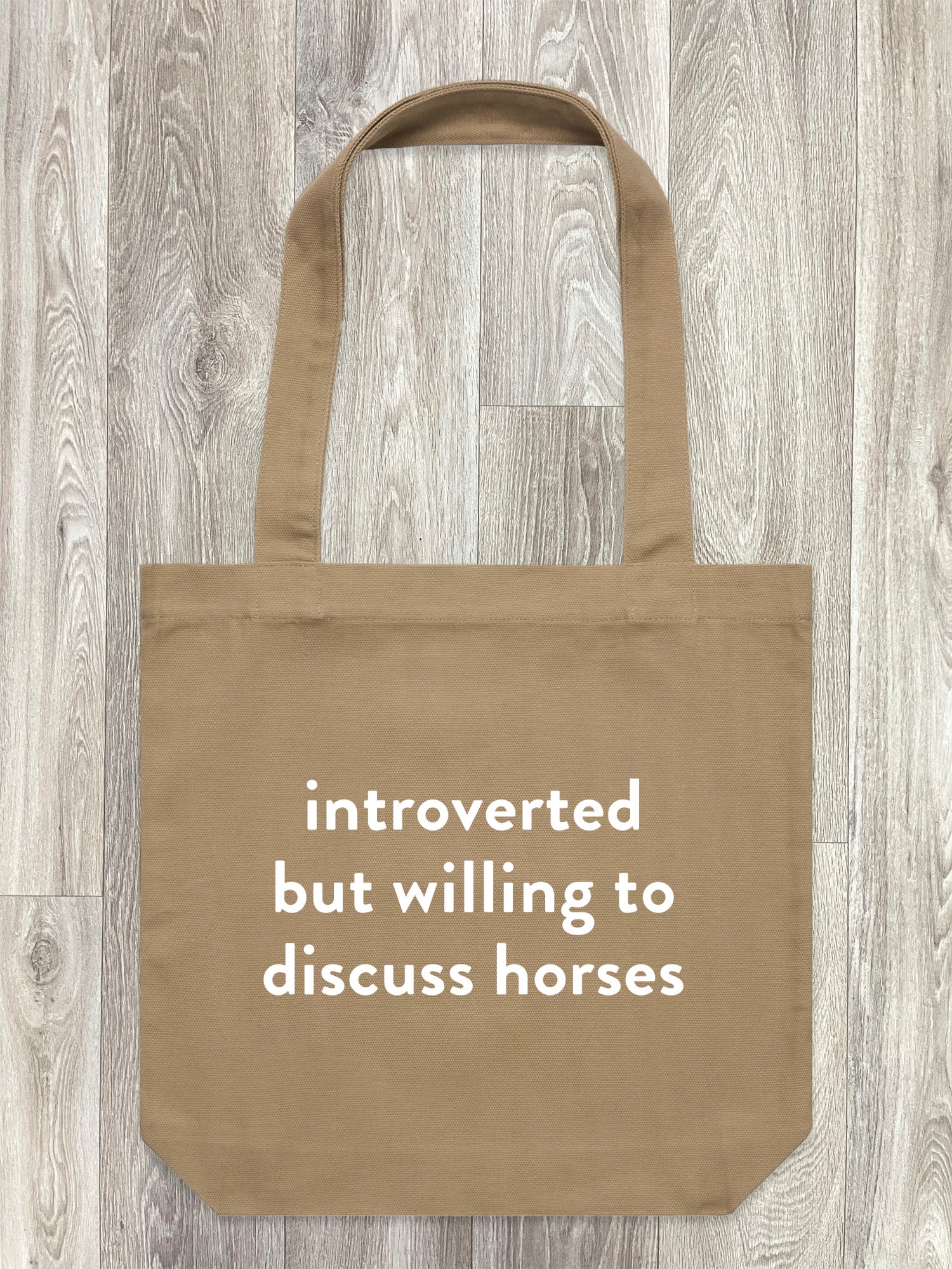 Introverted But Willing To Discuss Horses Edith Tote Bag