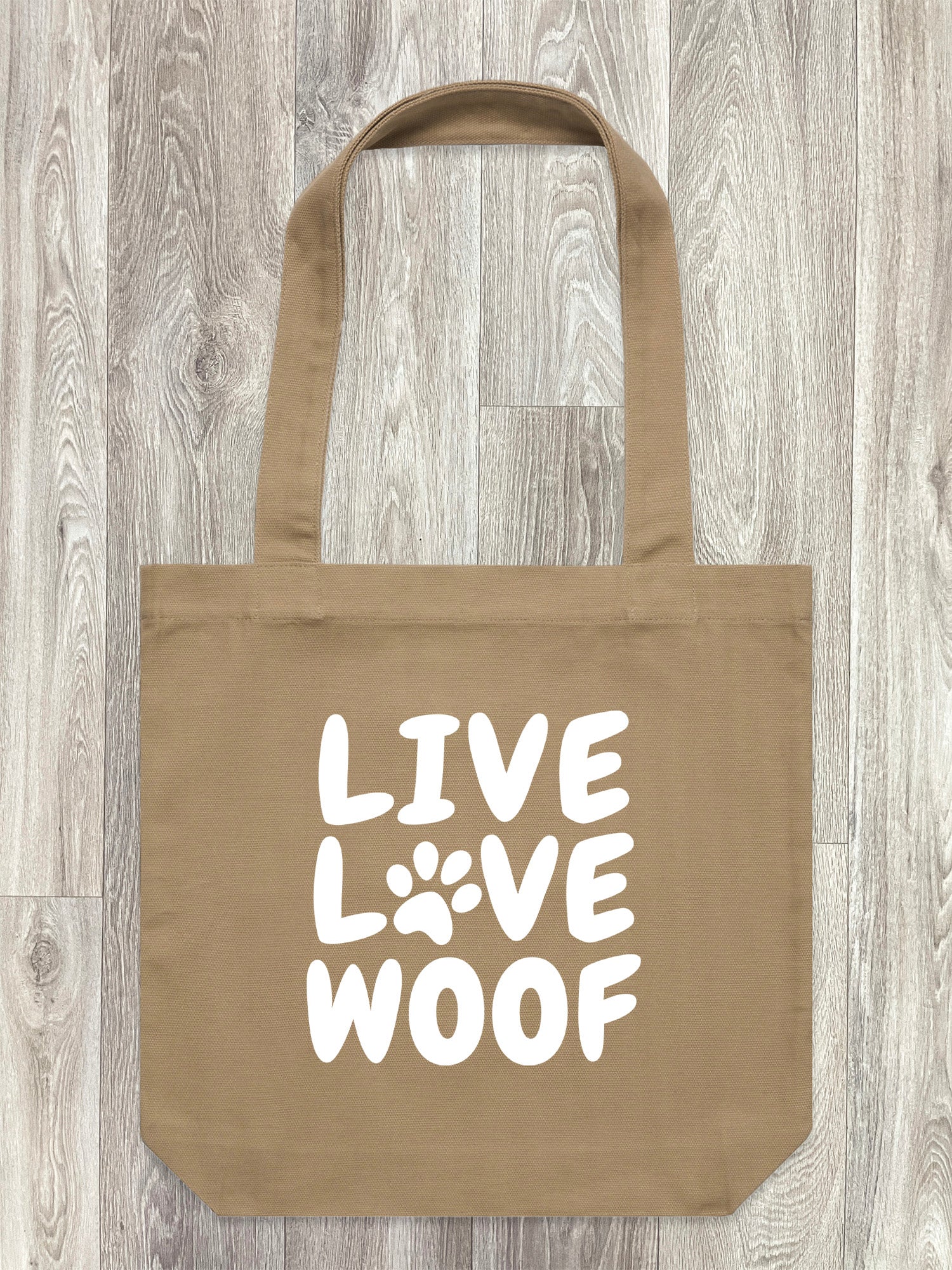 Live Love Woof Edith Tote Bag
