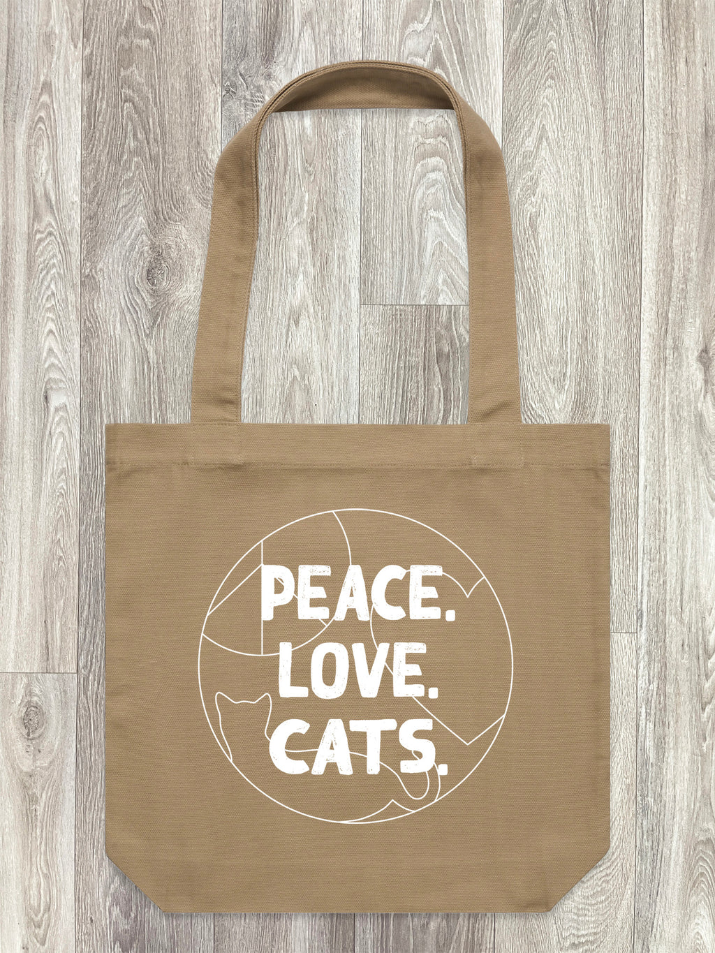Peace. Love. Cats. Edith Tote Bag