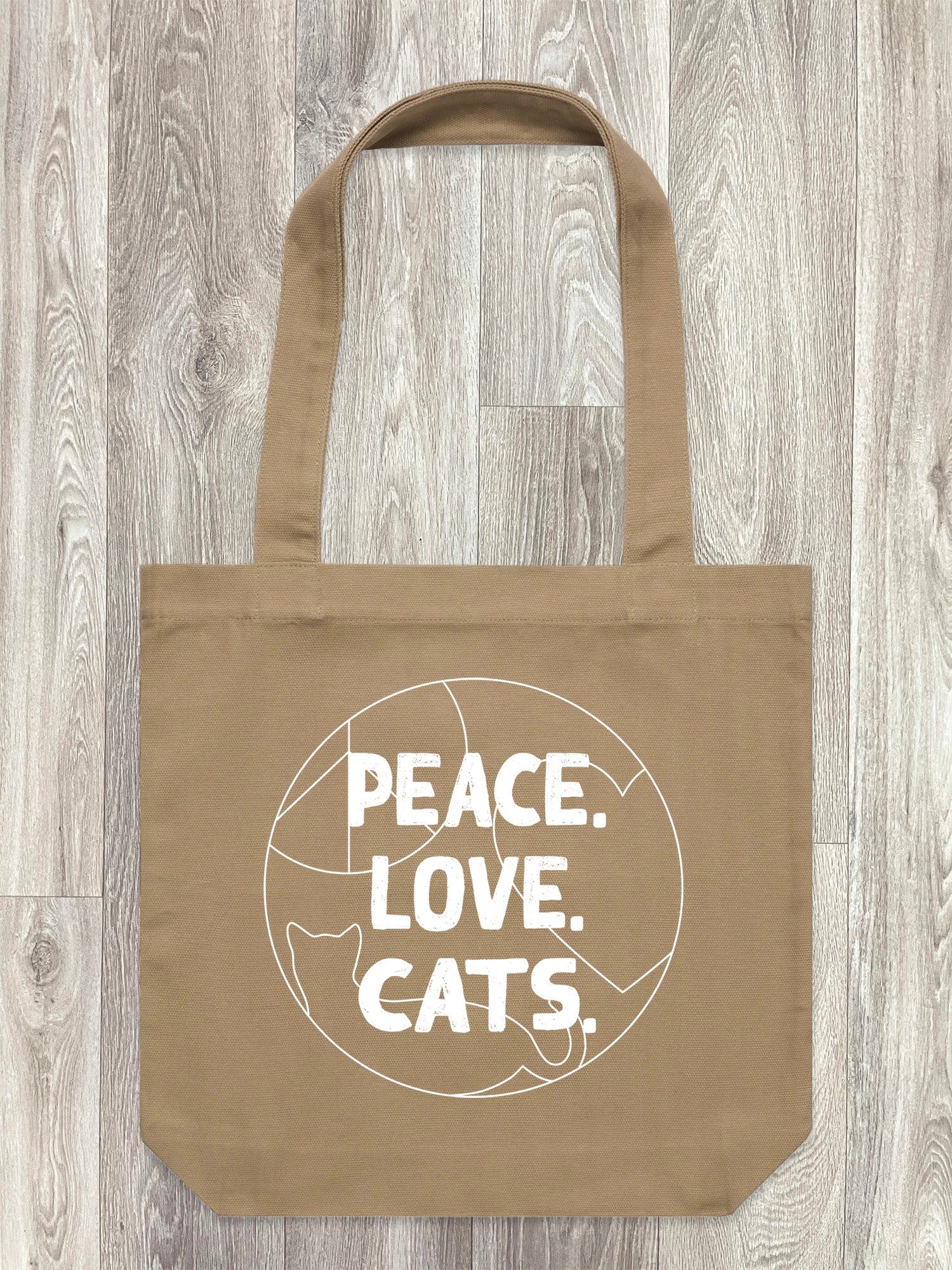 Peace. Love. Cats. Edith Tote Bag