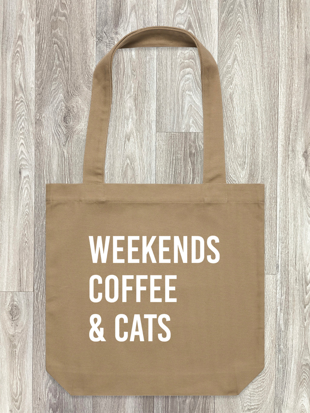 Weekends Coffee & Cats Edith Tote Bag