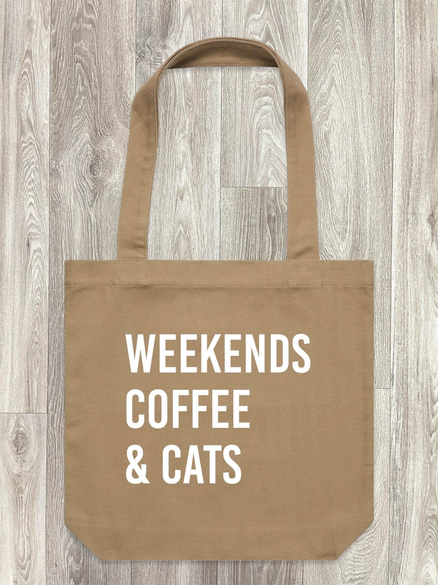 Weekends Coffee & Cats Edith Tote Bag