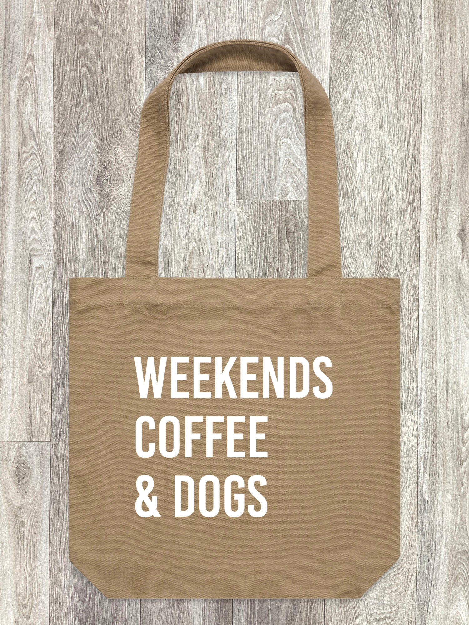 Weekends Coffee & Dogs Edith Tote Bag