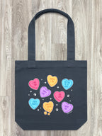 Candy Hearts - Dog Edith Tote Bag