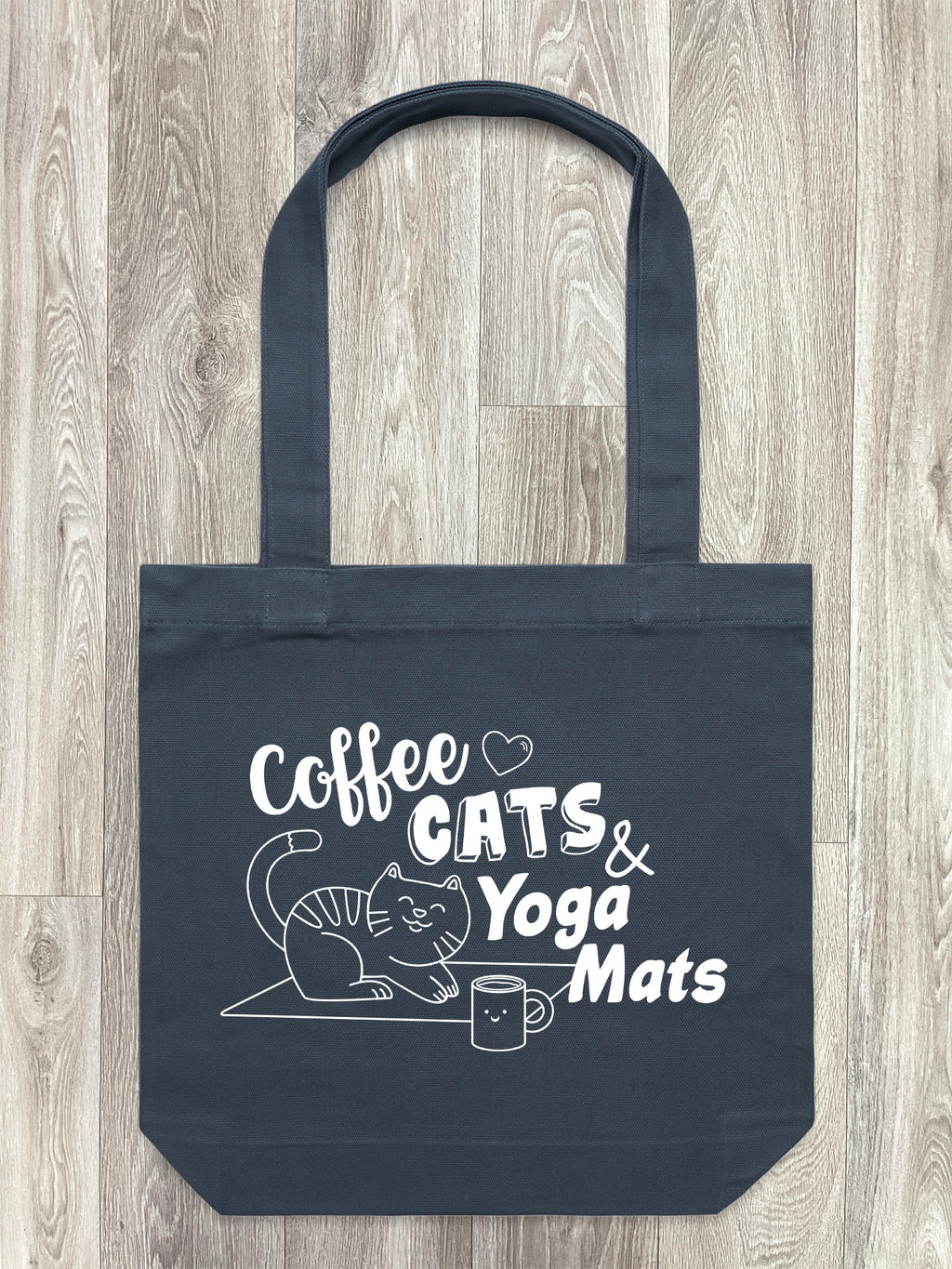 Coffee, Cats & Yoga Mats Edith Tote Bag