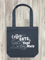 Coffee, Cats & Yoga Mats Edith Tote Bag