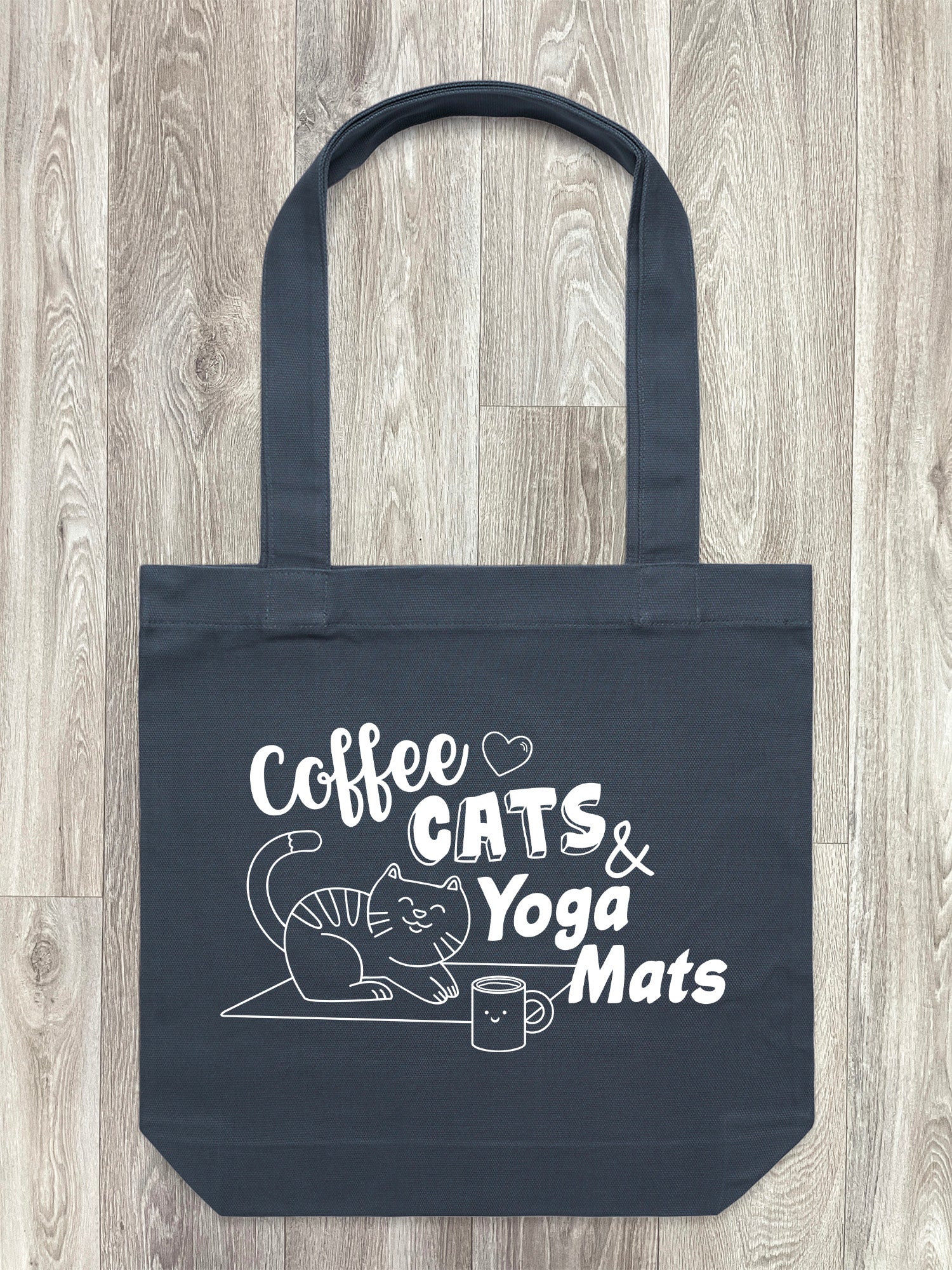 Coffee, Cats & Yoga Mats Edith Tote Bag