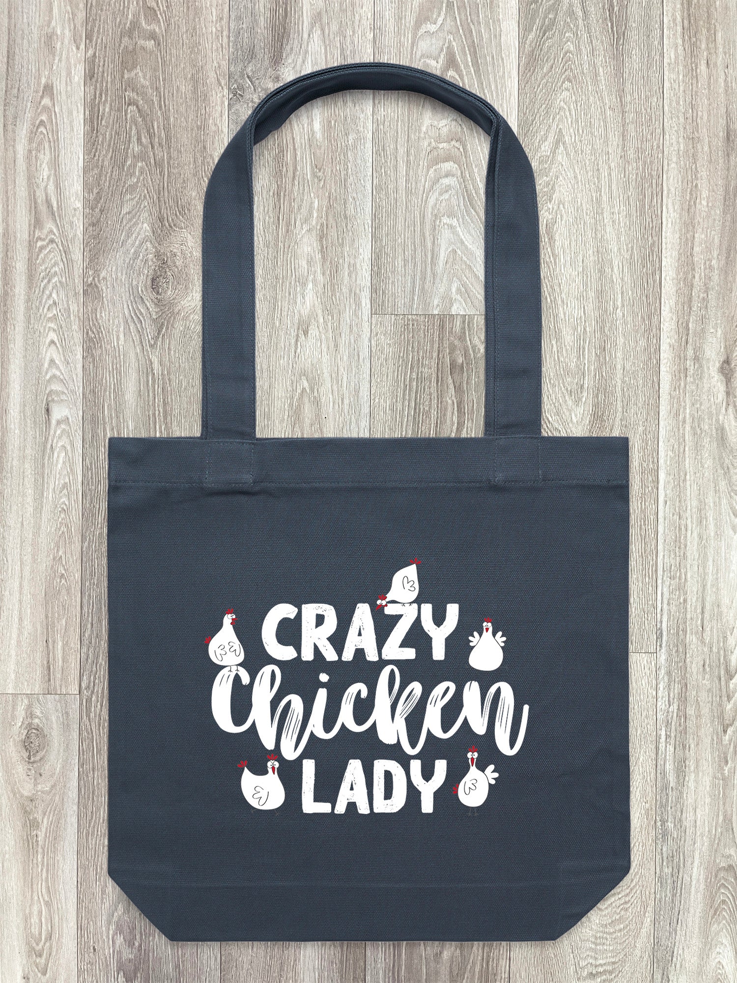 Crazy Chicken Lady Edith Tote Bag