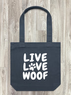 Live Love Woof Edith Tote Bag