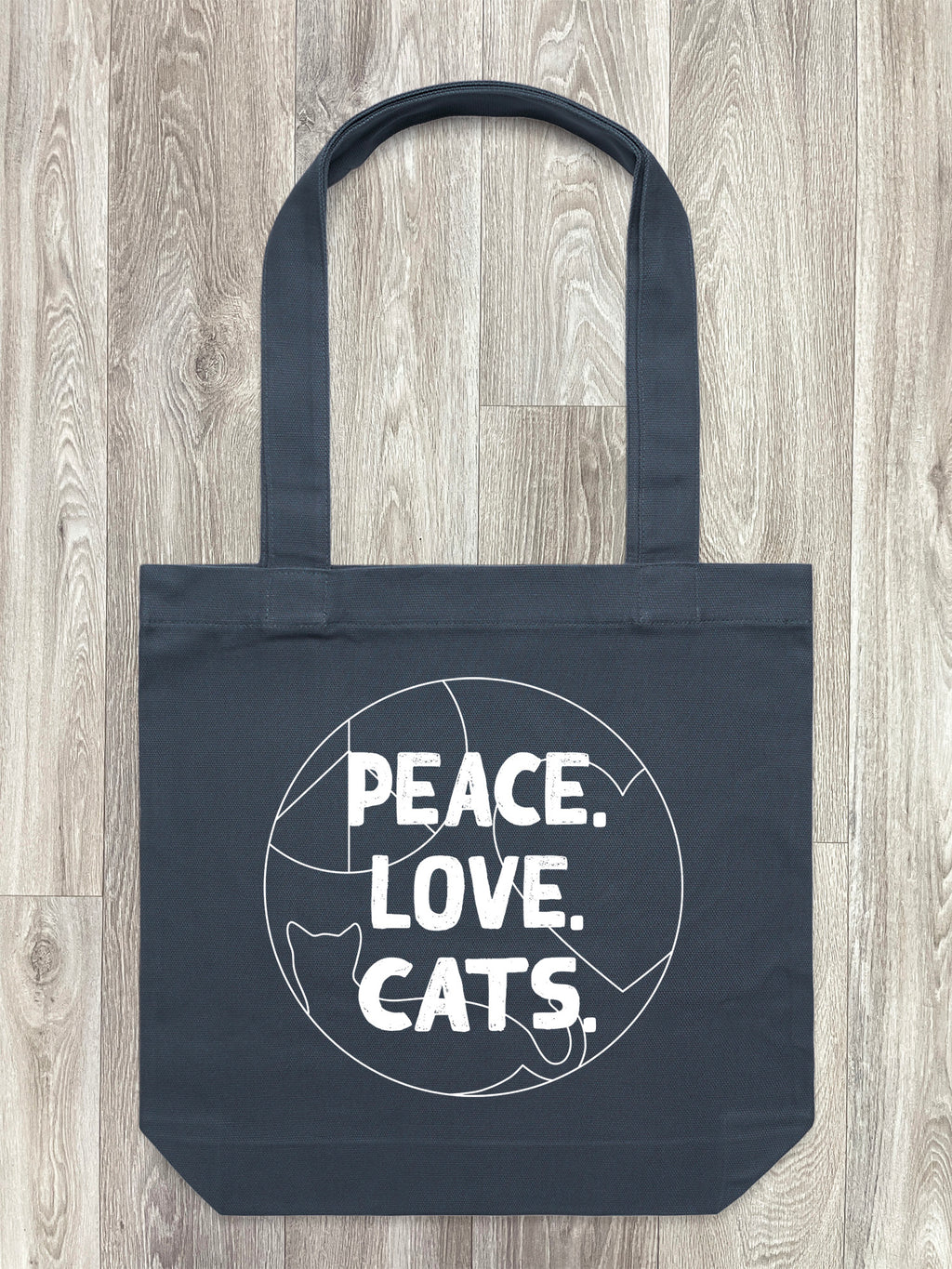 Peace. Love. Cats. Edith Tote Bag