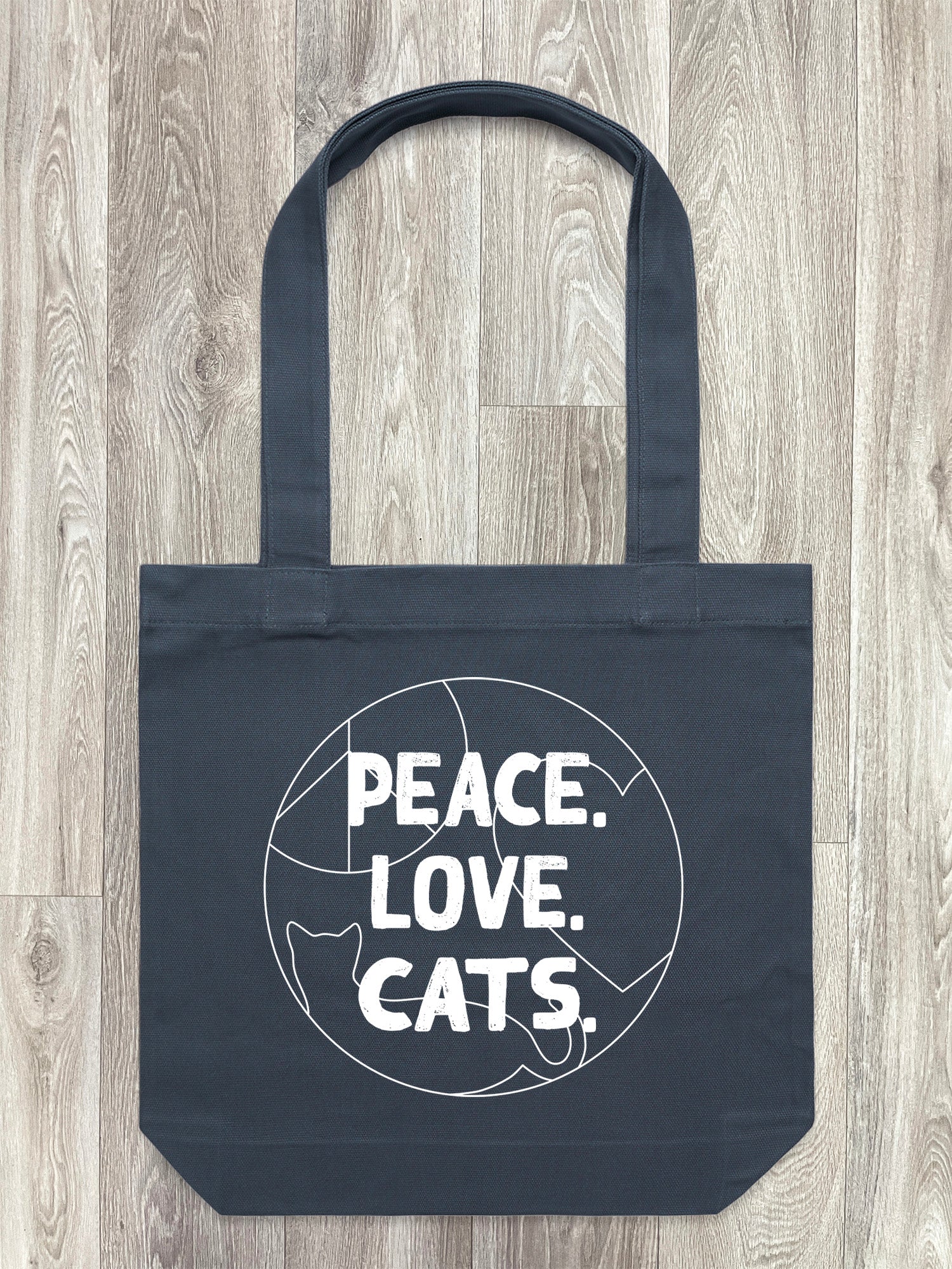 Peace. Love. Cats. Edith Tote Bag