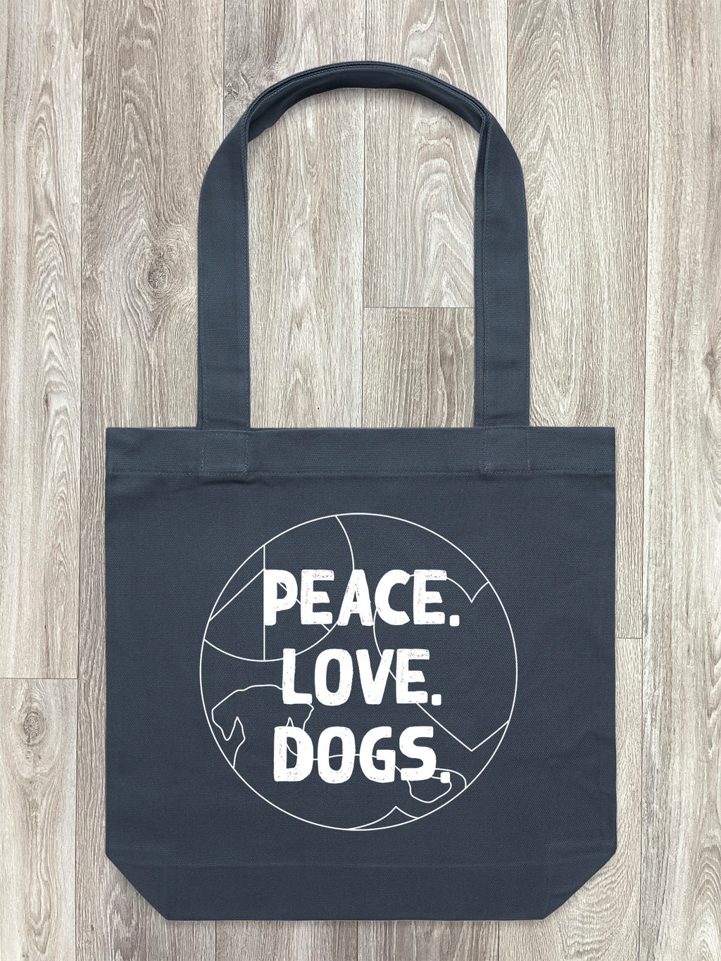 Peace. Love. Dogs. Edith Tote Bag