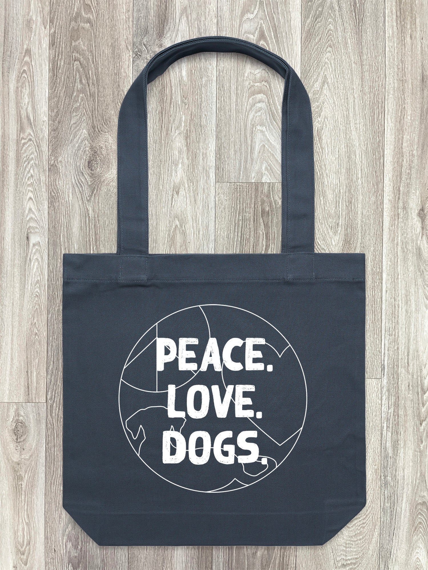 Peace. Love. Dogs. Edith Tote Bag