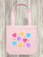 Candy Hearts - Cat Edith Tote Bag