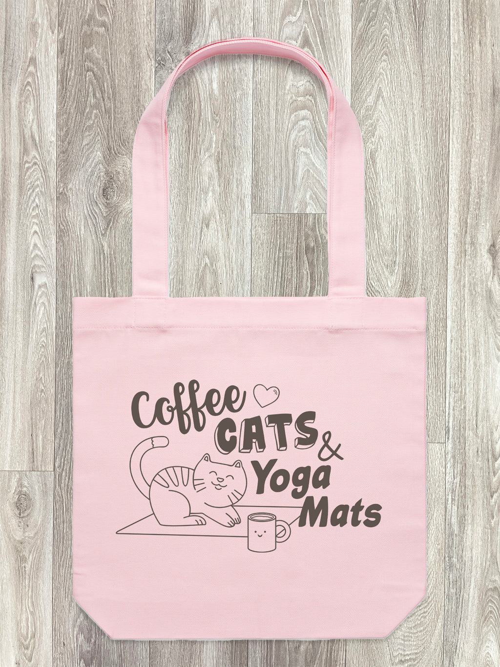 Coffee, Cats & Yoga Mats Edith Tote Bag