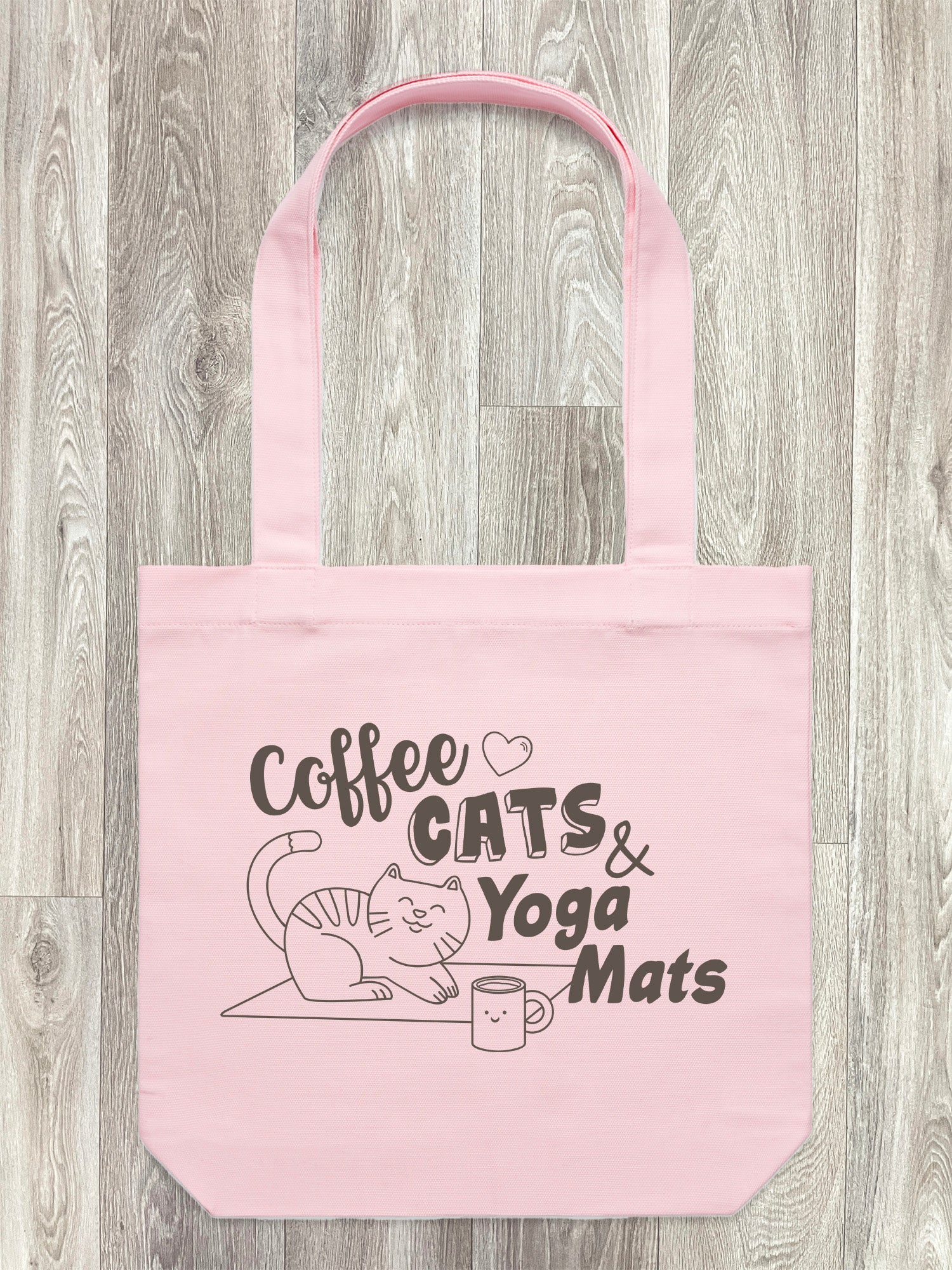 Coffee, Cats & Yoga Mats Edith Tote Bag