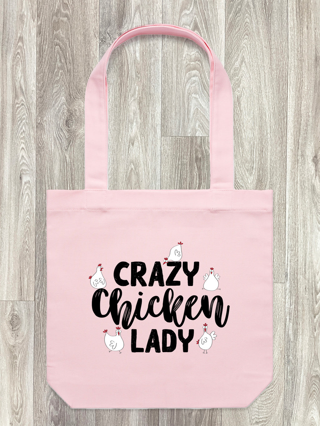 Crazy Chicken Lady Edith Tote Bag