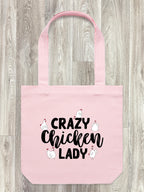 Crazy Chicken Lady Edith Tote Bag