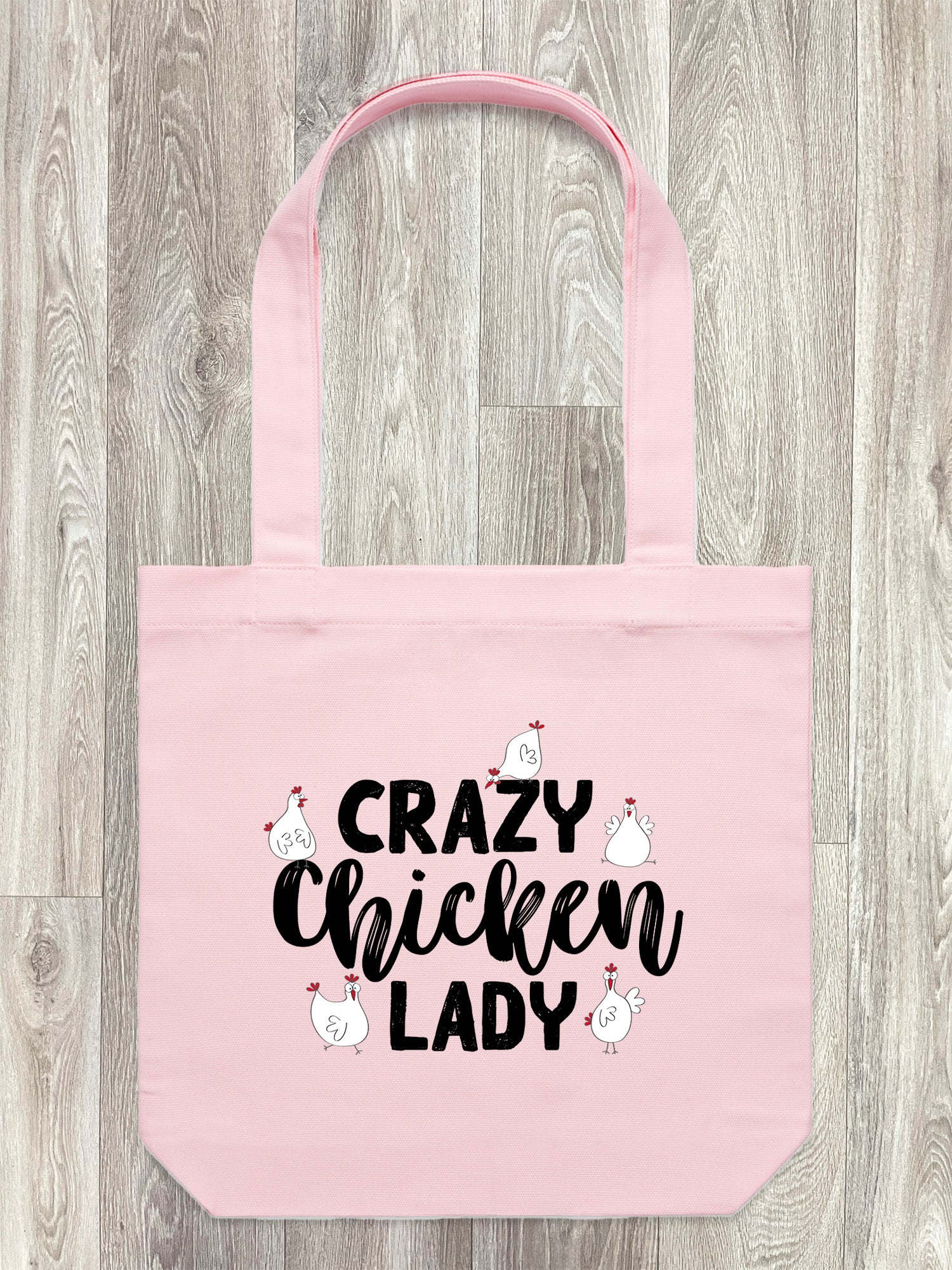 Crazy Chicken Lady Edith Tote Bag