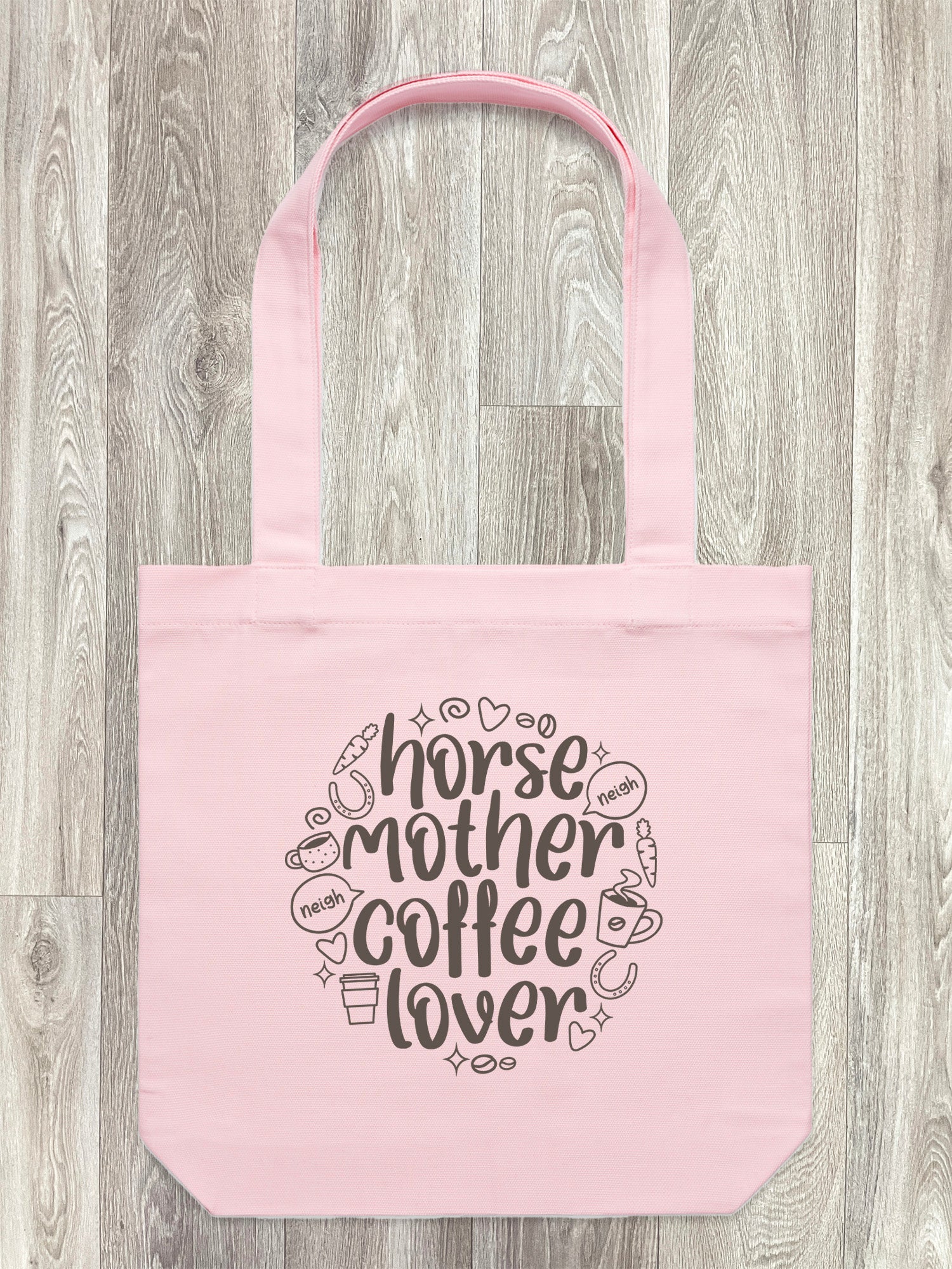 Horse Mother Coffee Lover Edith Tote Bag