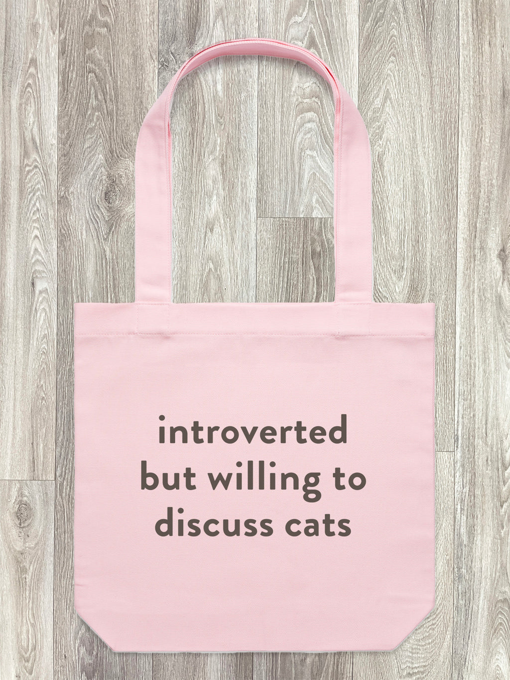 Introverted But Willing To Discuss Cats Edith Tote Bag