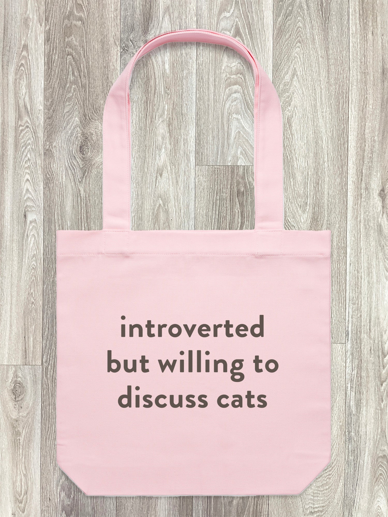 Introverted But Willing To Discuss Cats Edith Tote Bag
