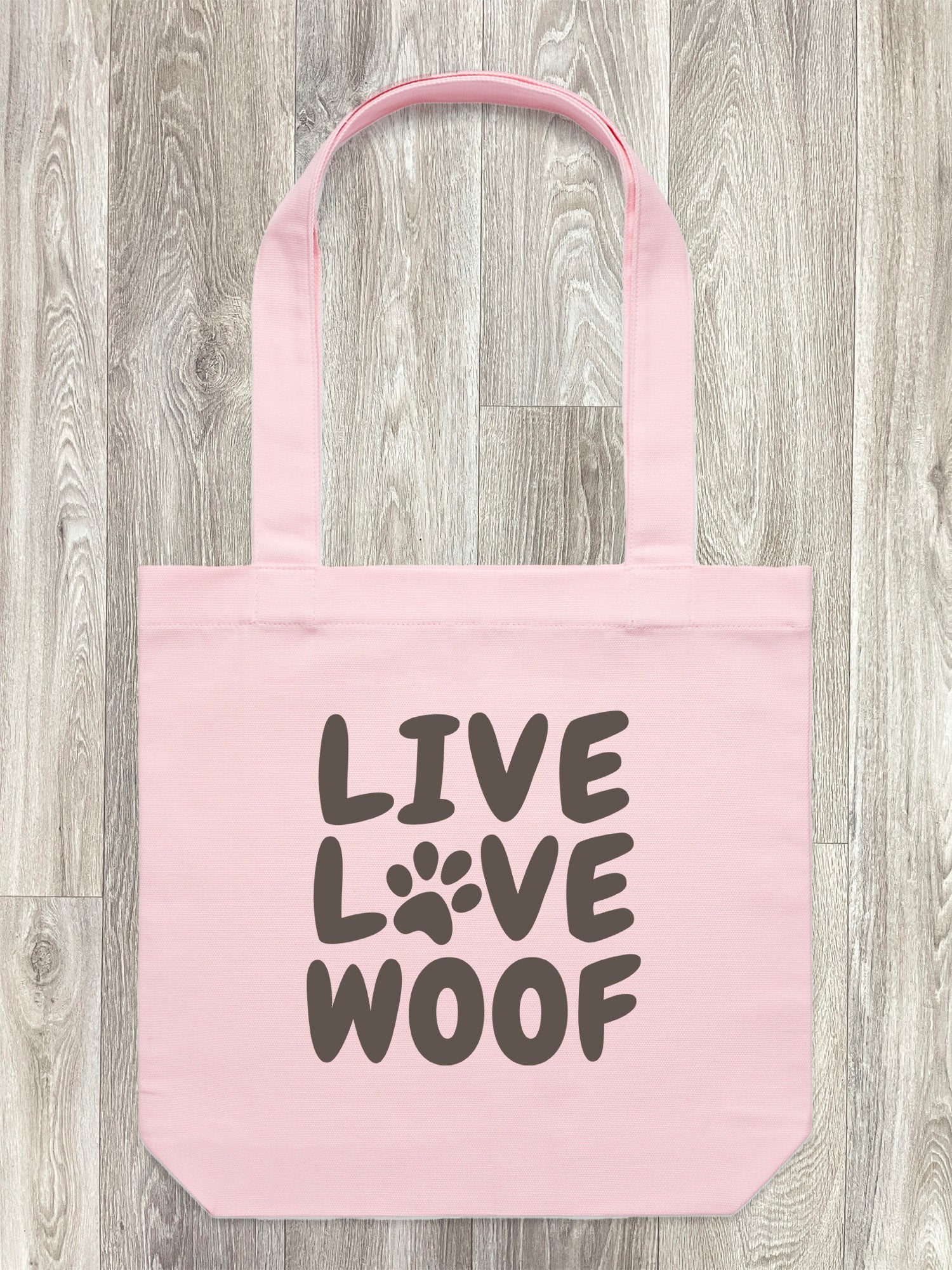 Live Love Woof Edith Tote Bag