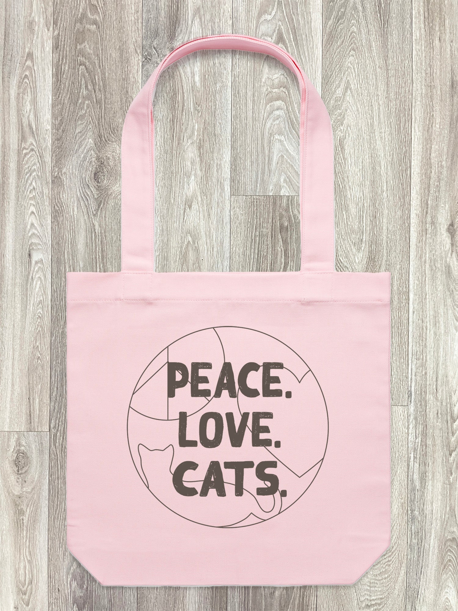 Peace. Love. Cats. Edith Tote Bag